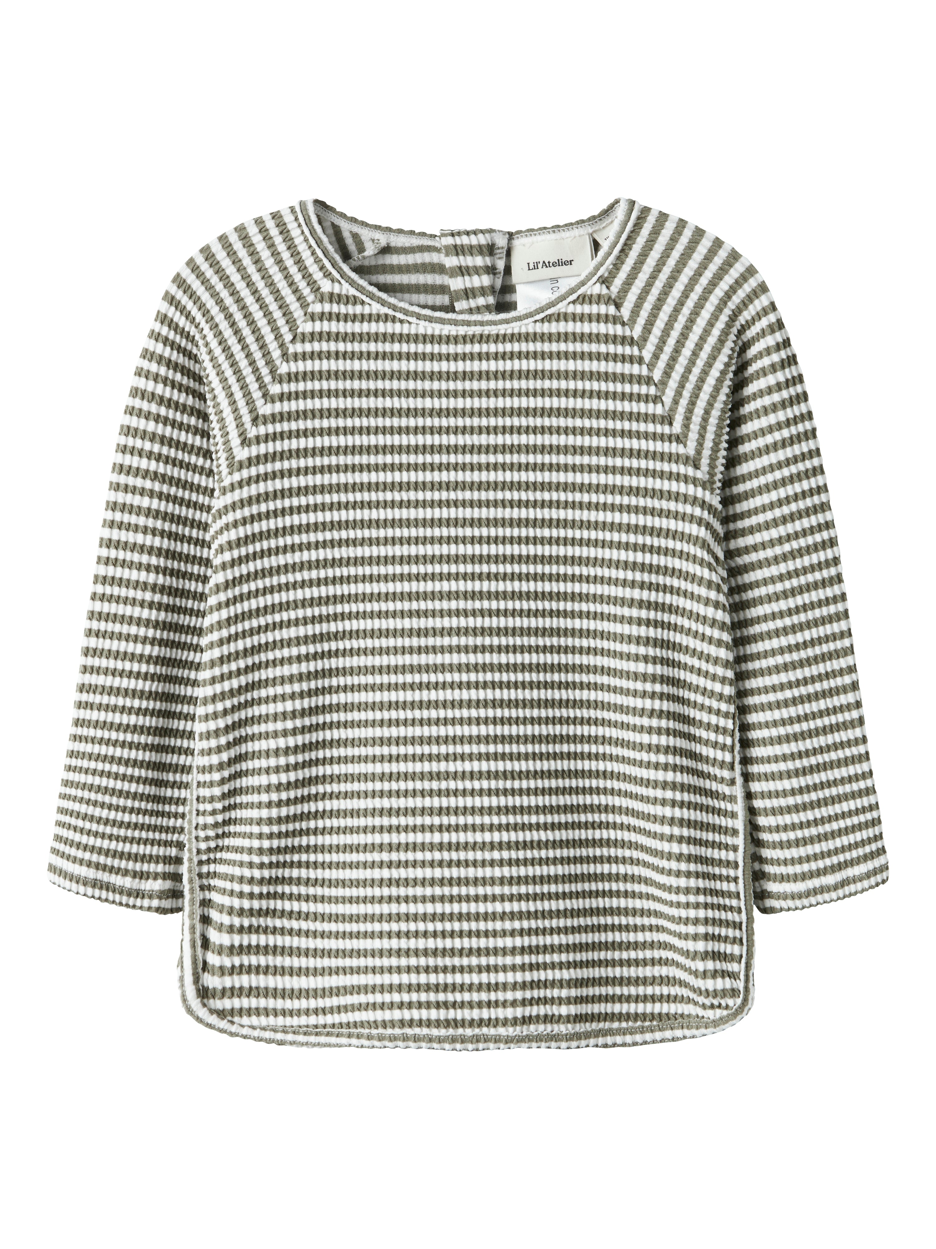Lil Atelier Fredo Fin Ls U V Top - Overland Trek -   Cm