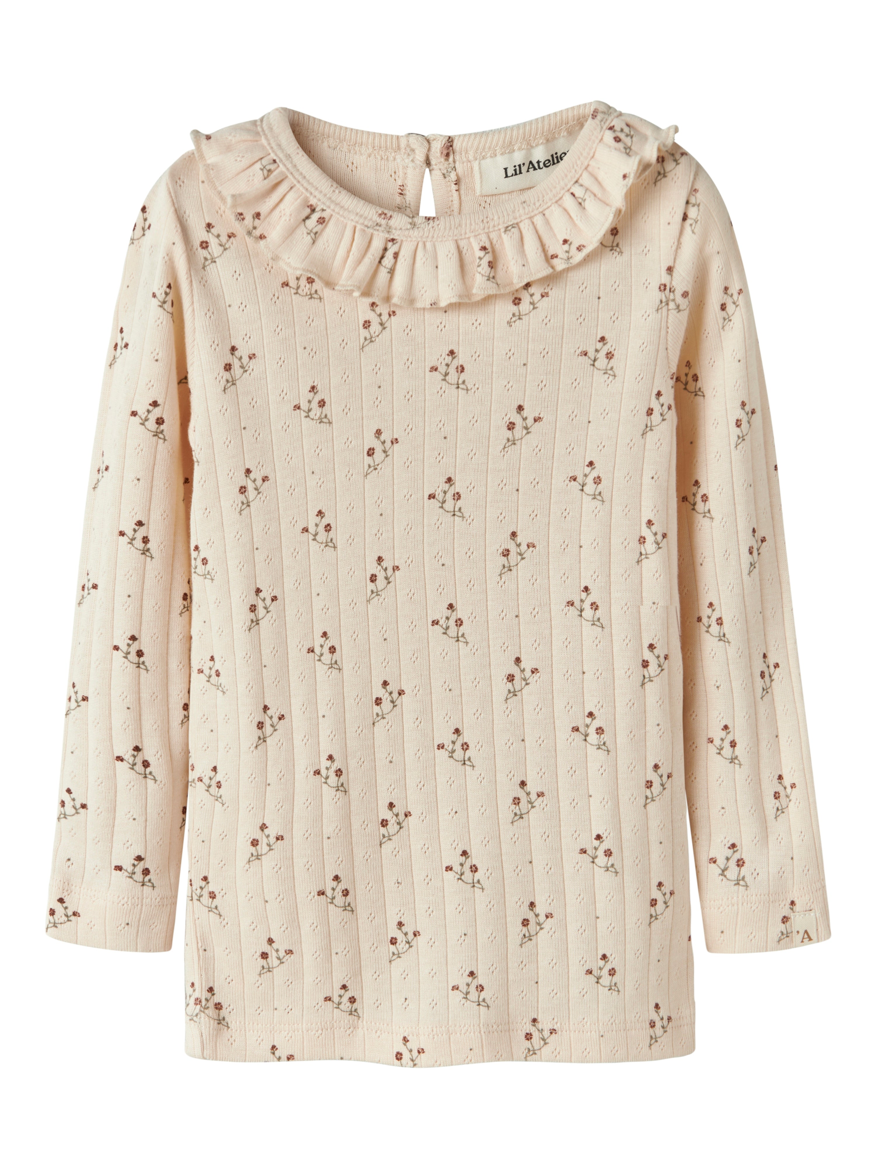 Lil Atelier Rachello Ria Slim Top - Novelle Peach Flower -   Cm