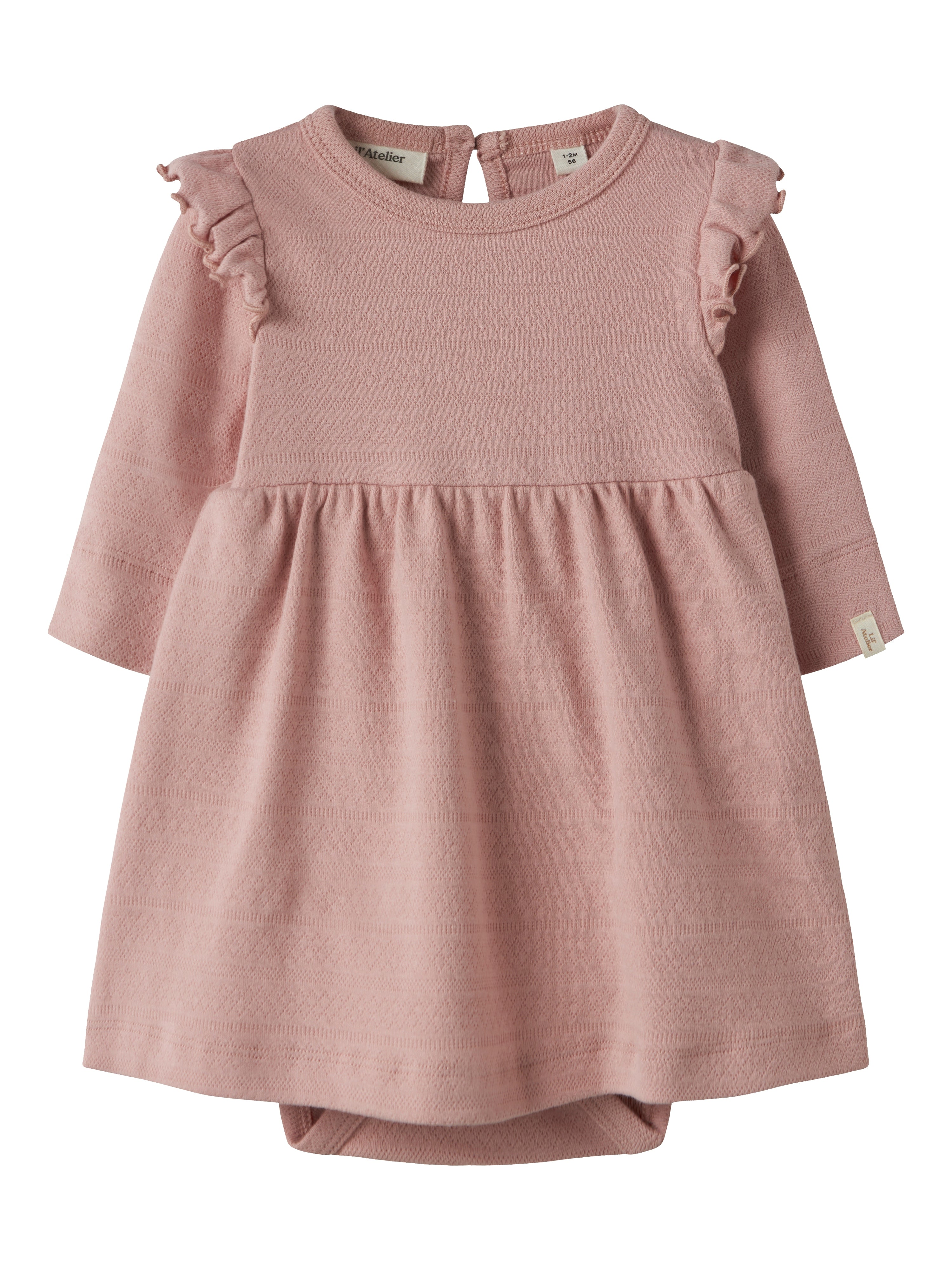 Lil Atelier Dimia Ls Body Dress - Misty Rose -   Cm