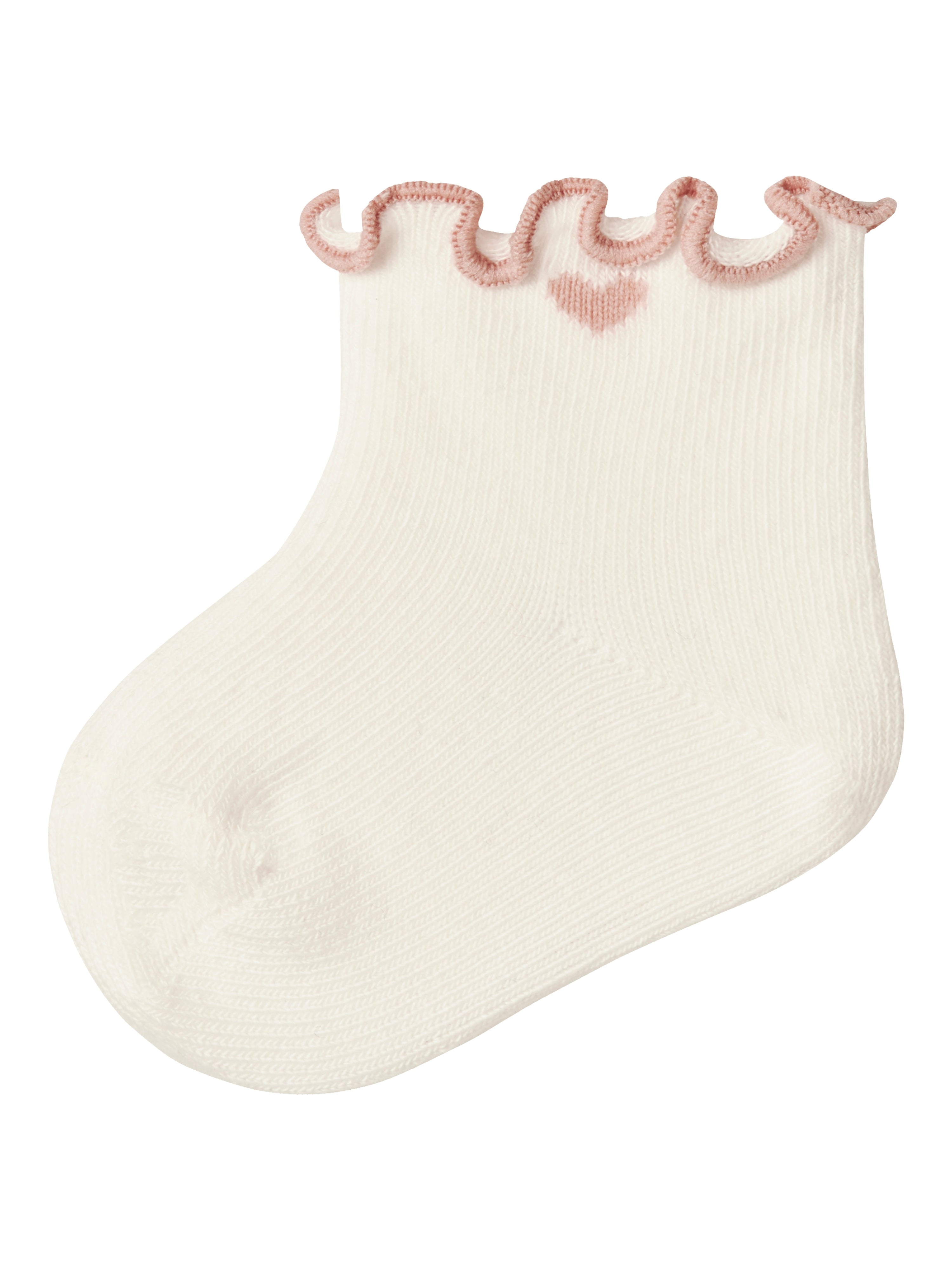 Lil Atelier Fiducia Socks - Coconut Milk Misty Rose -