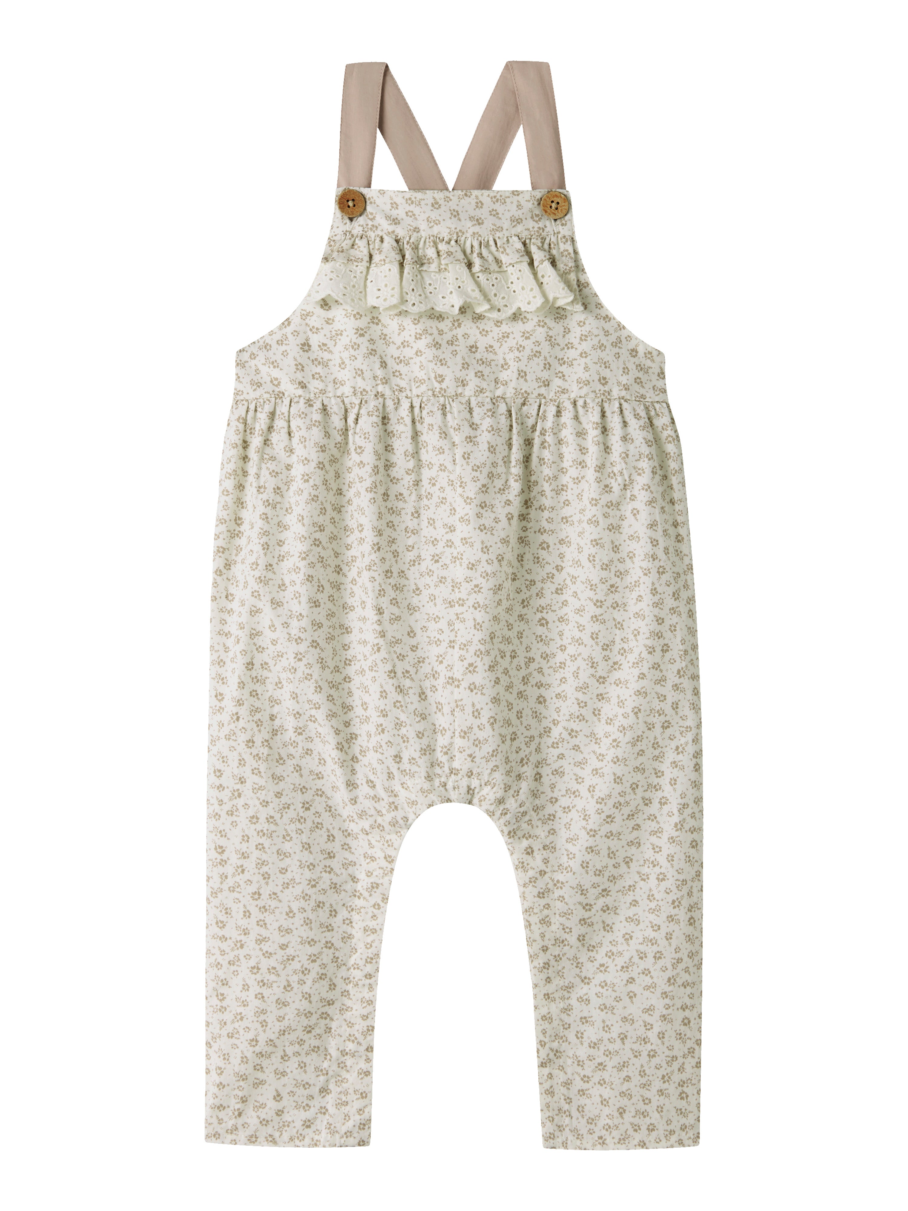 Lil Atelier Fjola Loose Overall - Coconut Milk -   Cm