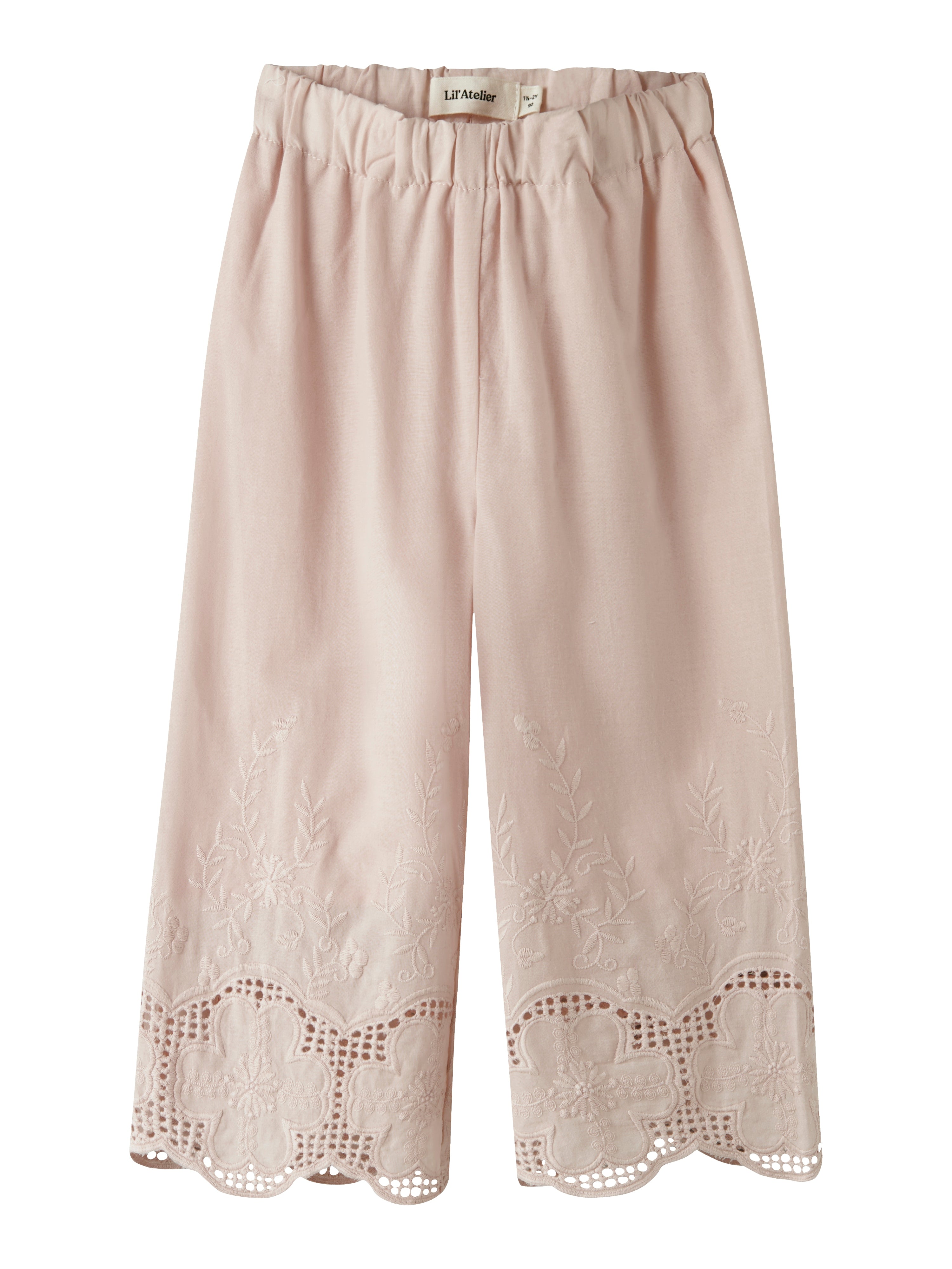 Lil Atelier Dayna Wide Ancle Pants - Peach Whip -   Cm