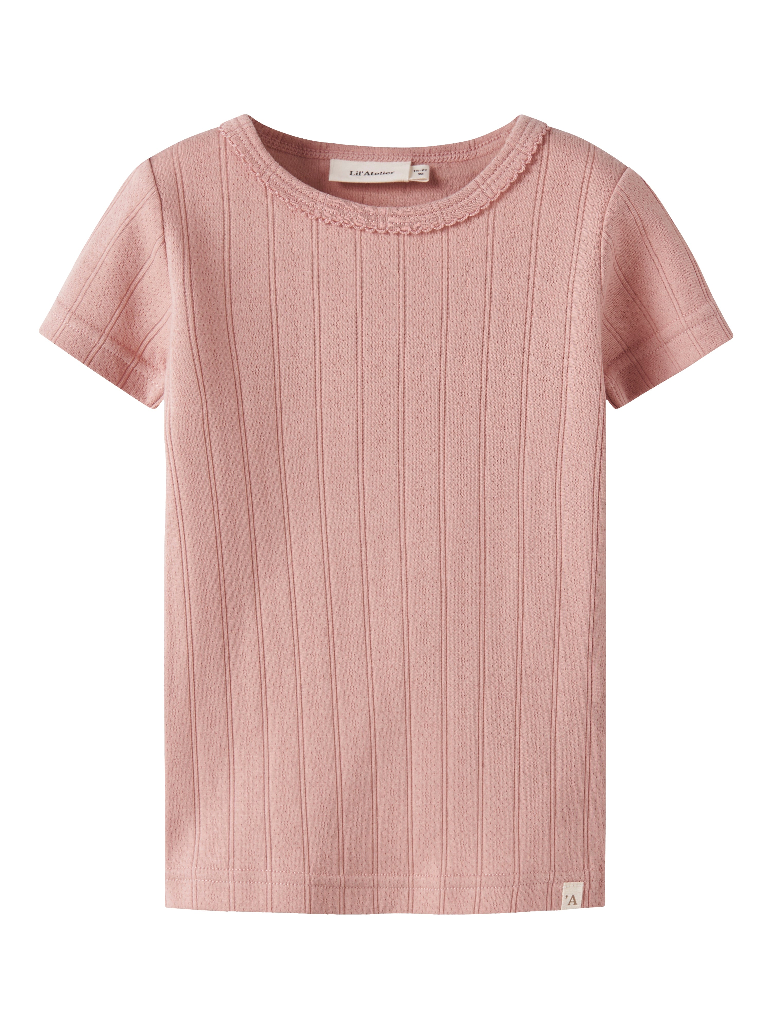 Lil Atelier Falina Ss Slim Top - Misty Rose -   Cm