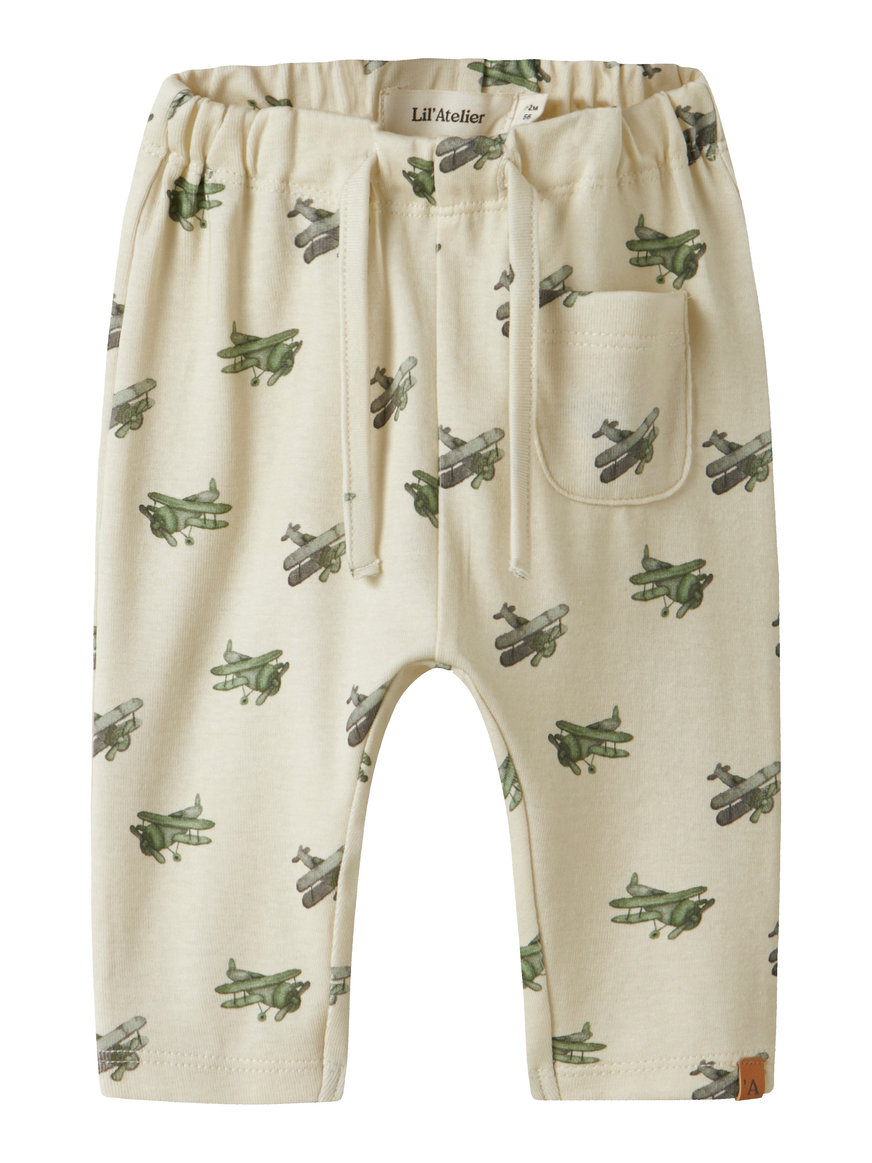 Lil Atelier Layo Geu Loose Pants - Coconut Milk Airplane -   Cm