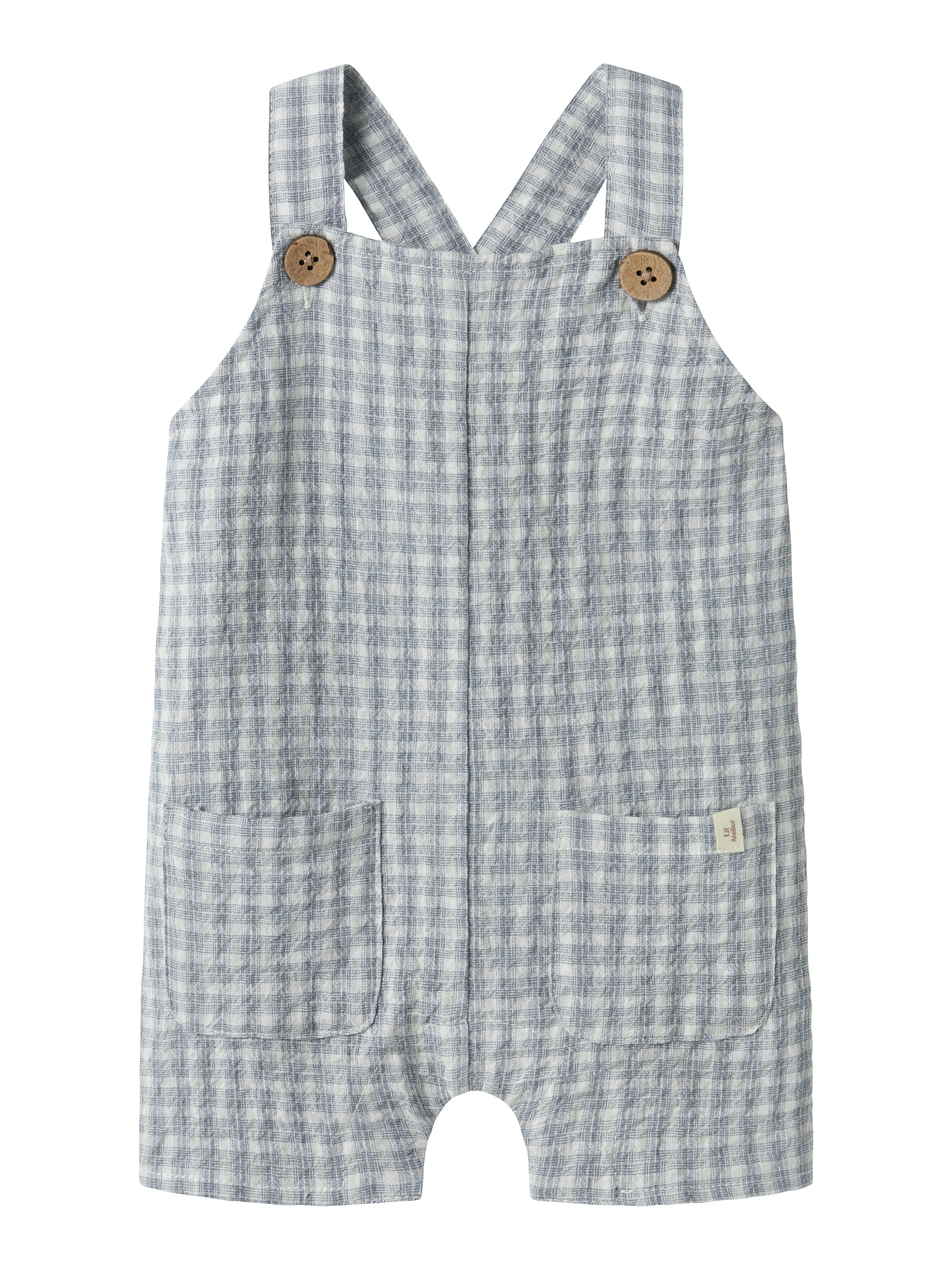 Lil Atelier Frey Loose Short Overall - Coconut Milk -   Cm