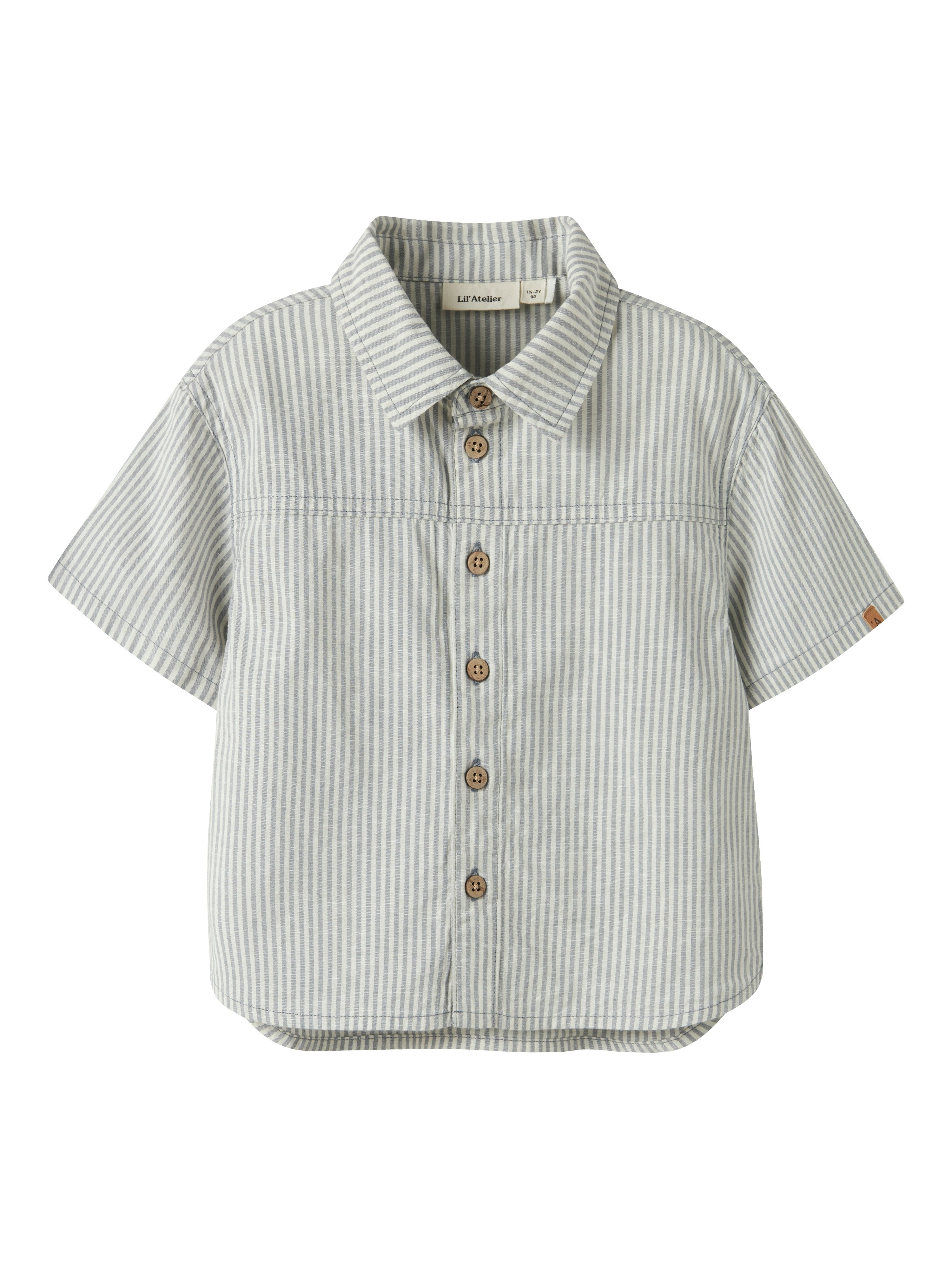 Lil Atelier Darko Ss Loose Shirt - Coconut Milk -   Cm