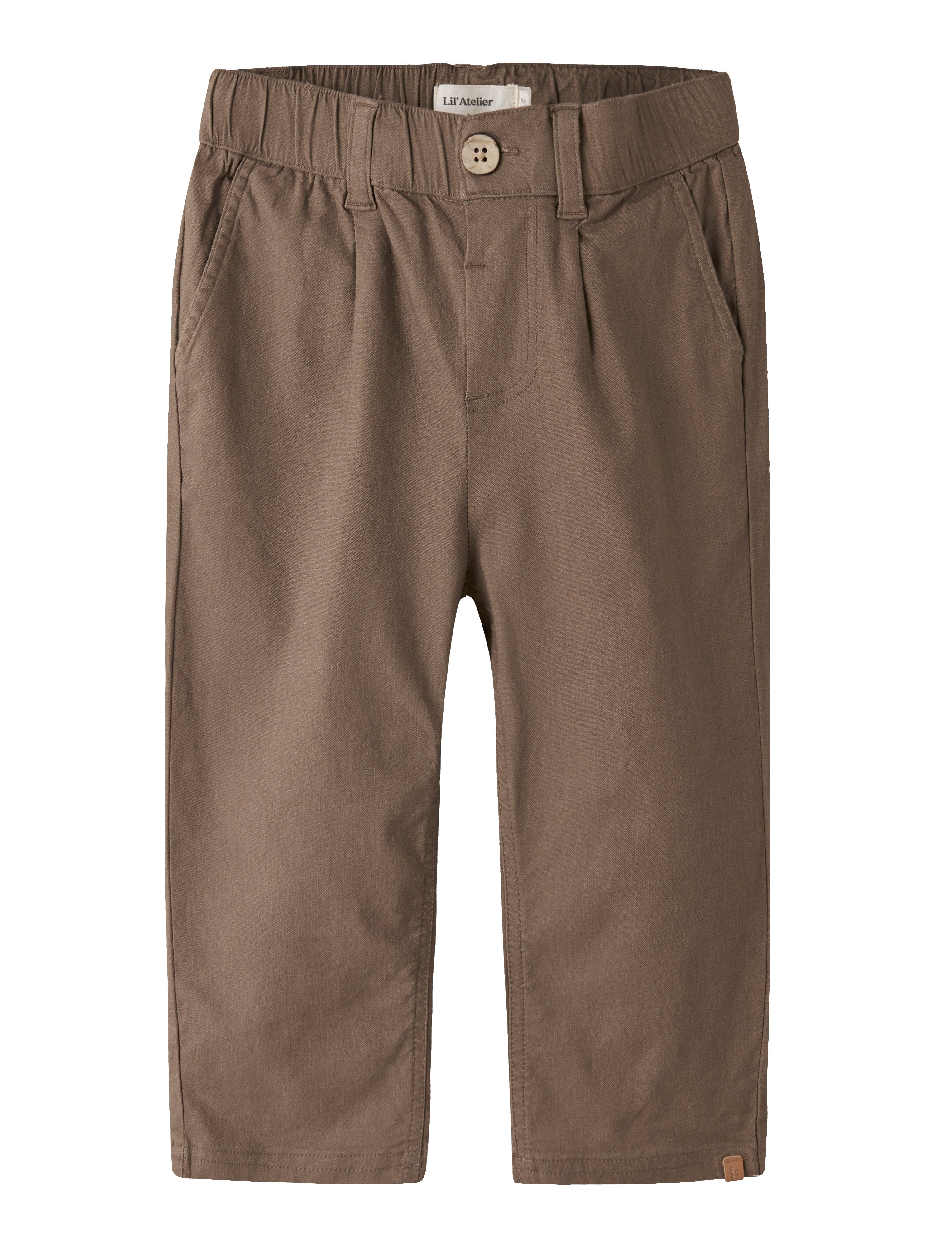 Lil Atelier Fredrik Pants - Shitake -   Cm