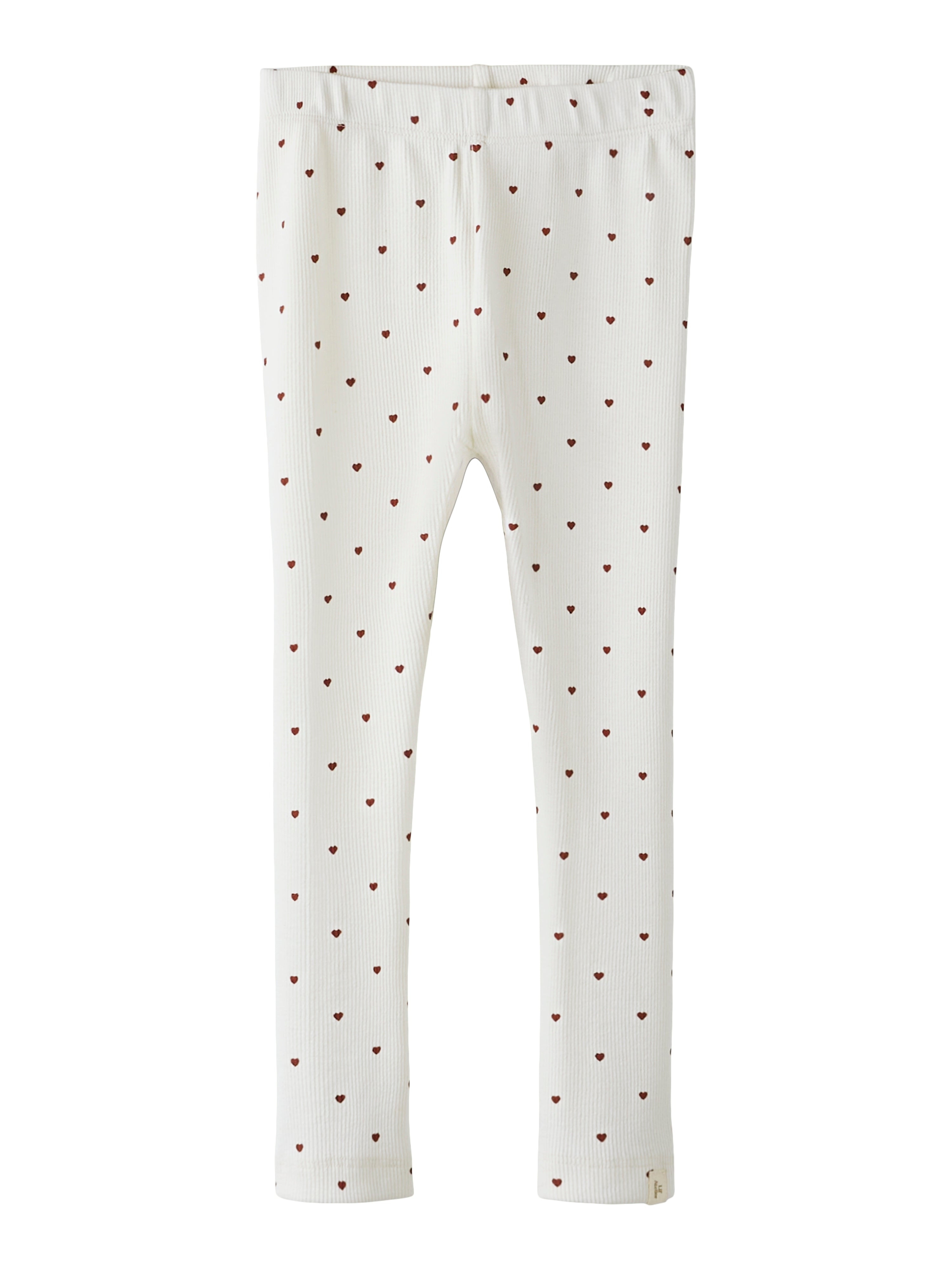 Lil Atelier Gago Slim Leggings - Kokosmælk Hjerte Tilbud