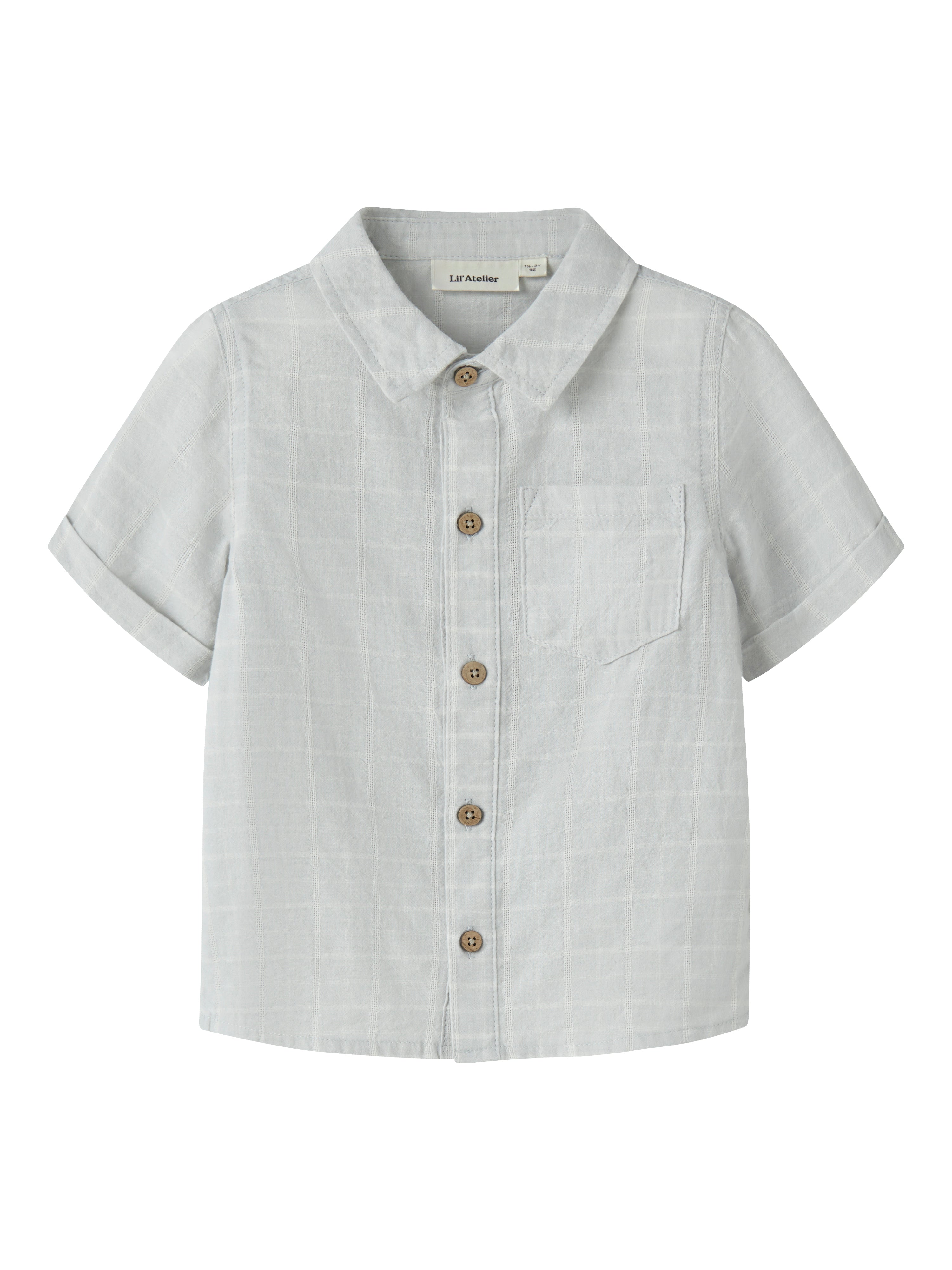 Lil Atelier Florentin Ss Shirt - Gray Dawn -   Cm