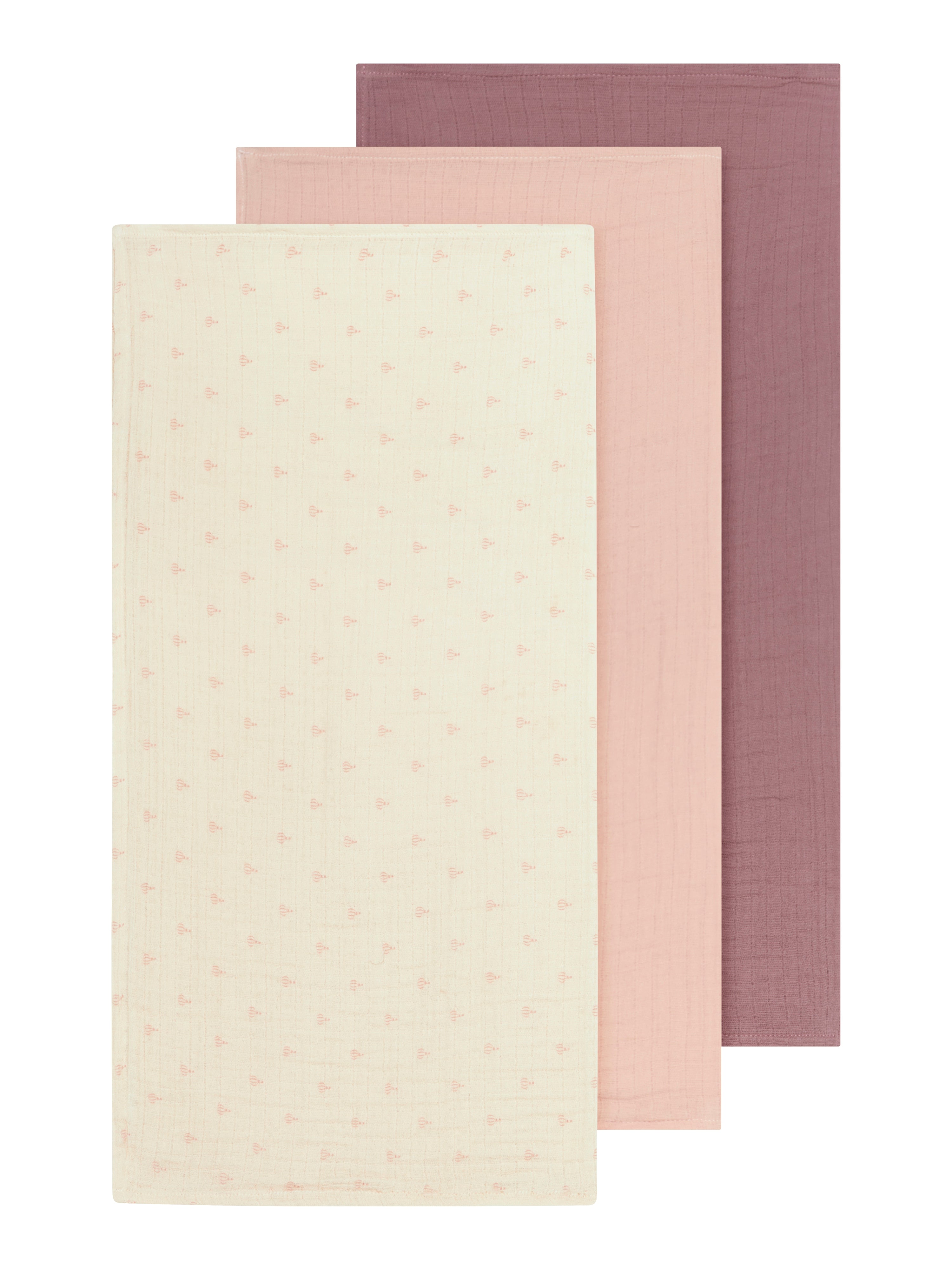 Lil Atelier Fergie 3-pak Stofbleer – Turtledove Nostalgia Rose