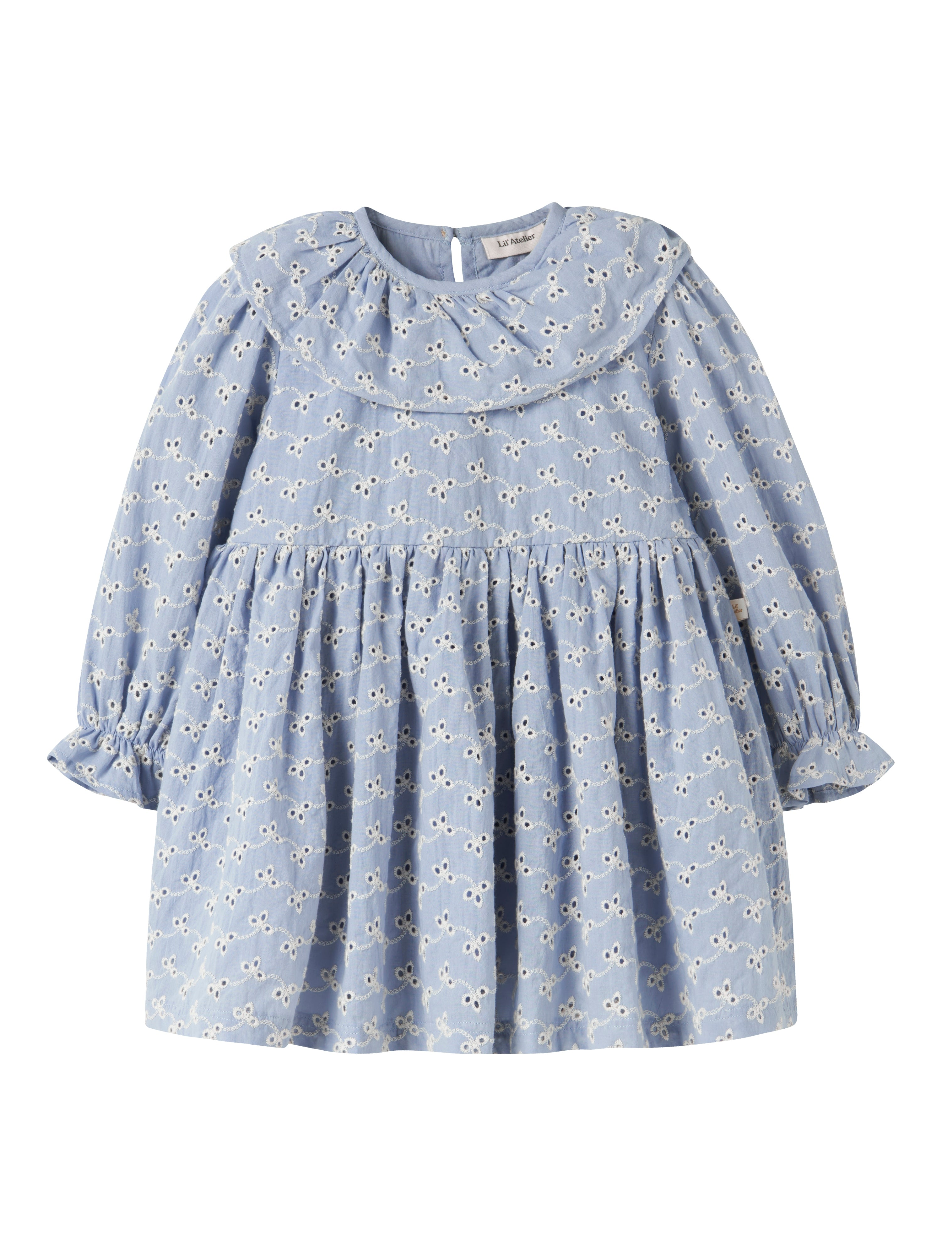Lil Atelier Tessie Kjole - Zen Blue - Fantastisk Udsalg!