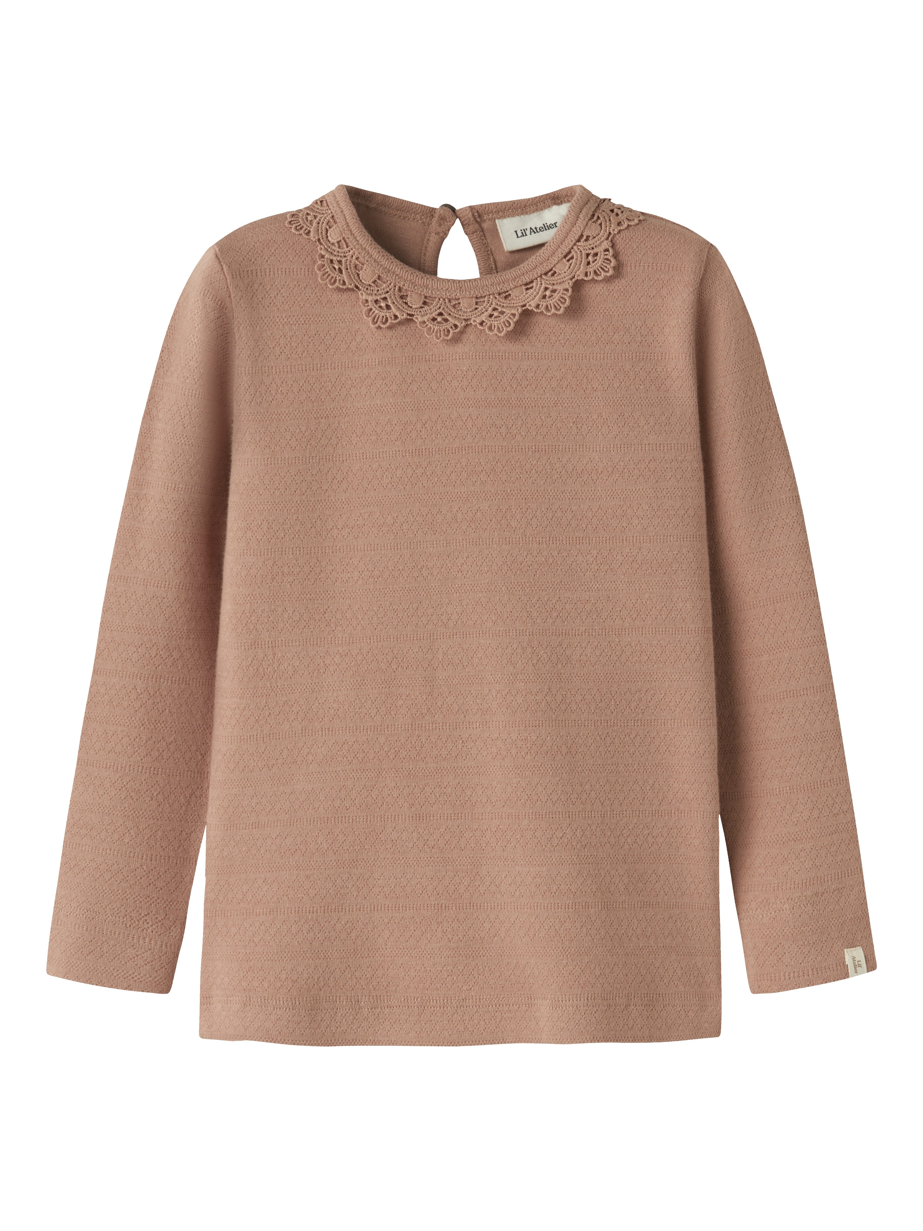 Lil Atelier Tapia Ls Slim Top - Roebuck - Økologisk Kvalitet