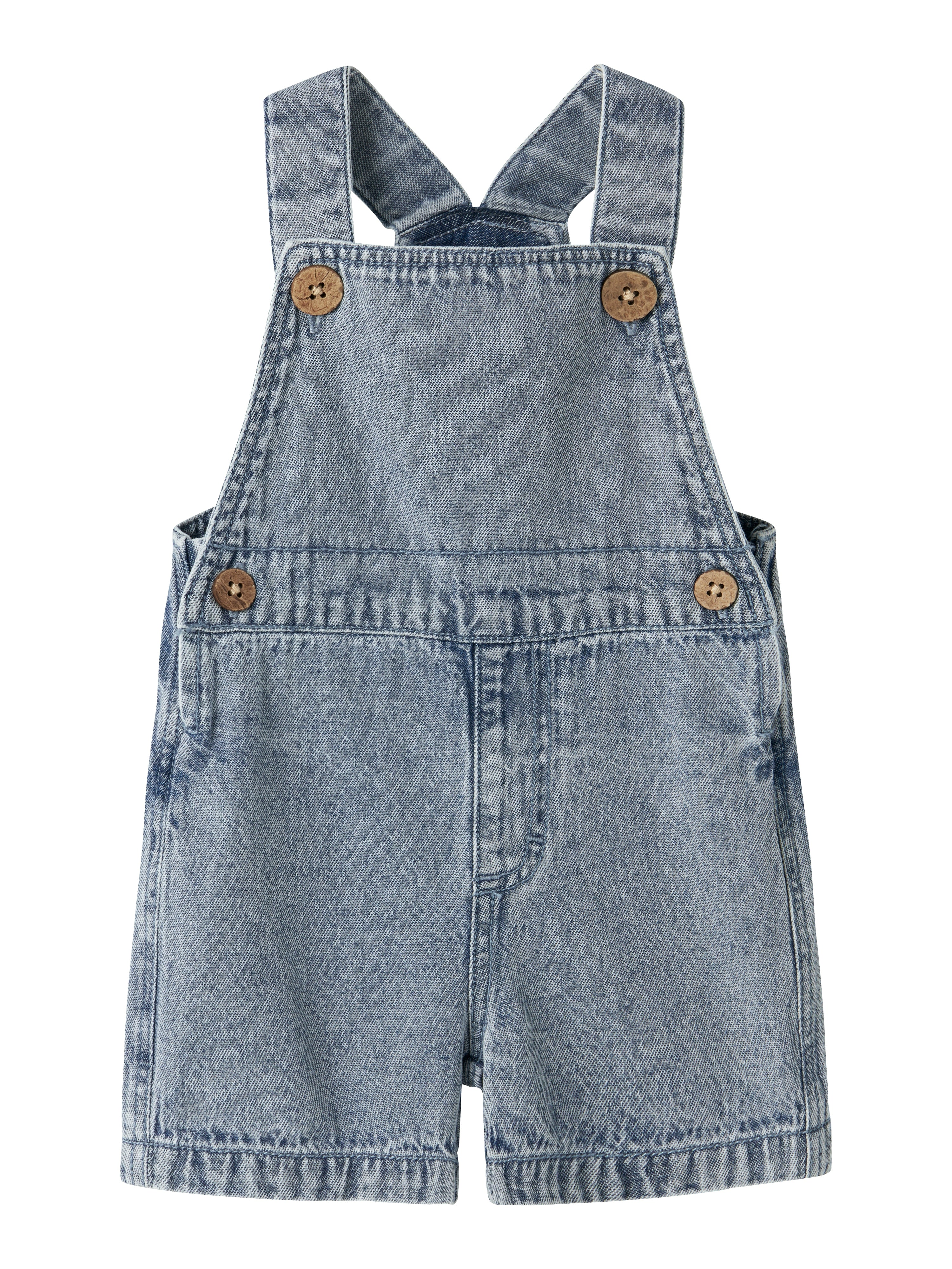 Lil Atelier Funda - Loose Shortall - Medium Blue Denim -   Cm