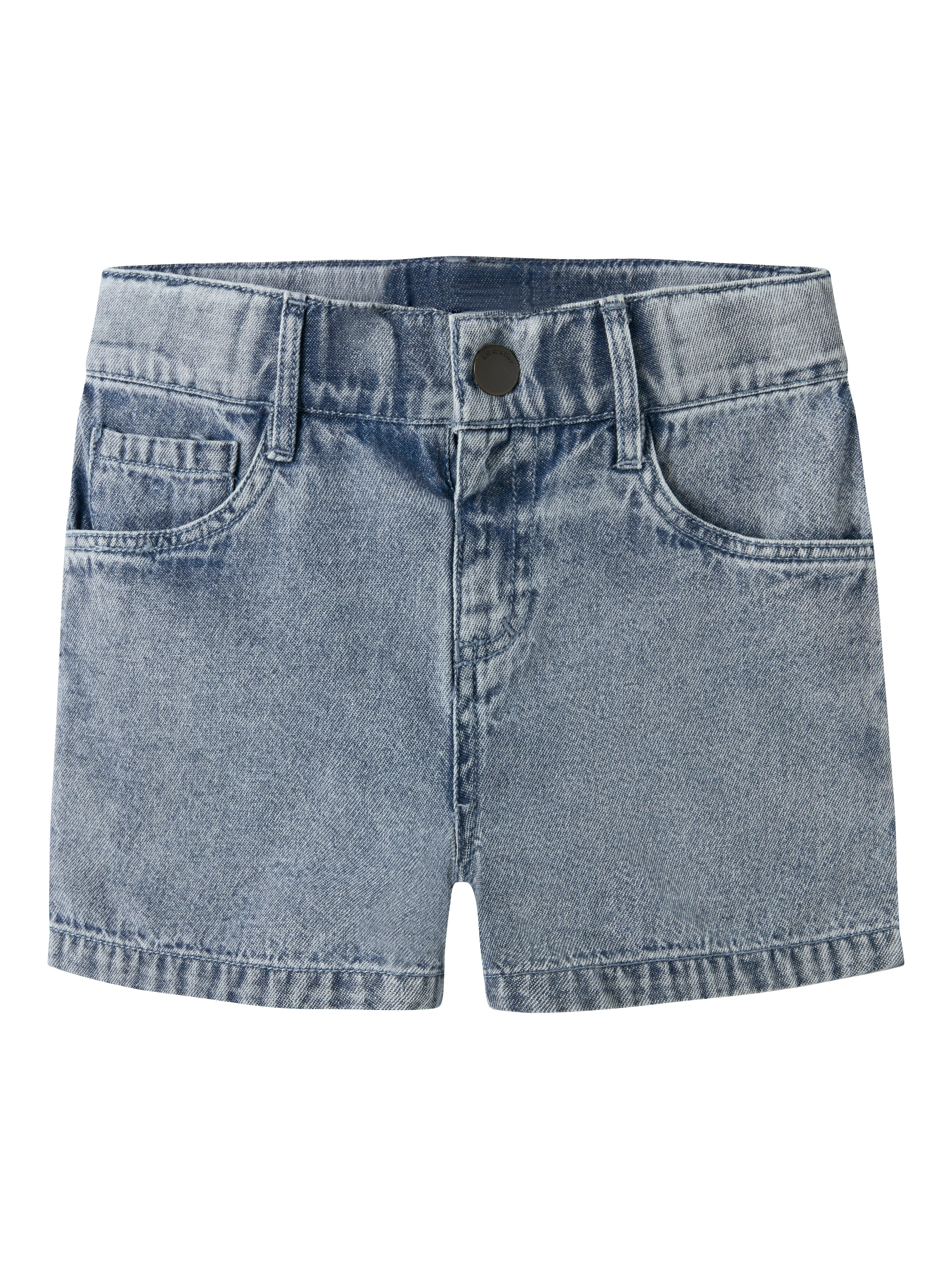 Lil Atelier Funda - Loose Denim Shorts - Medium Blue Denim -   Cm