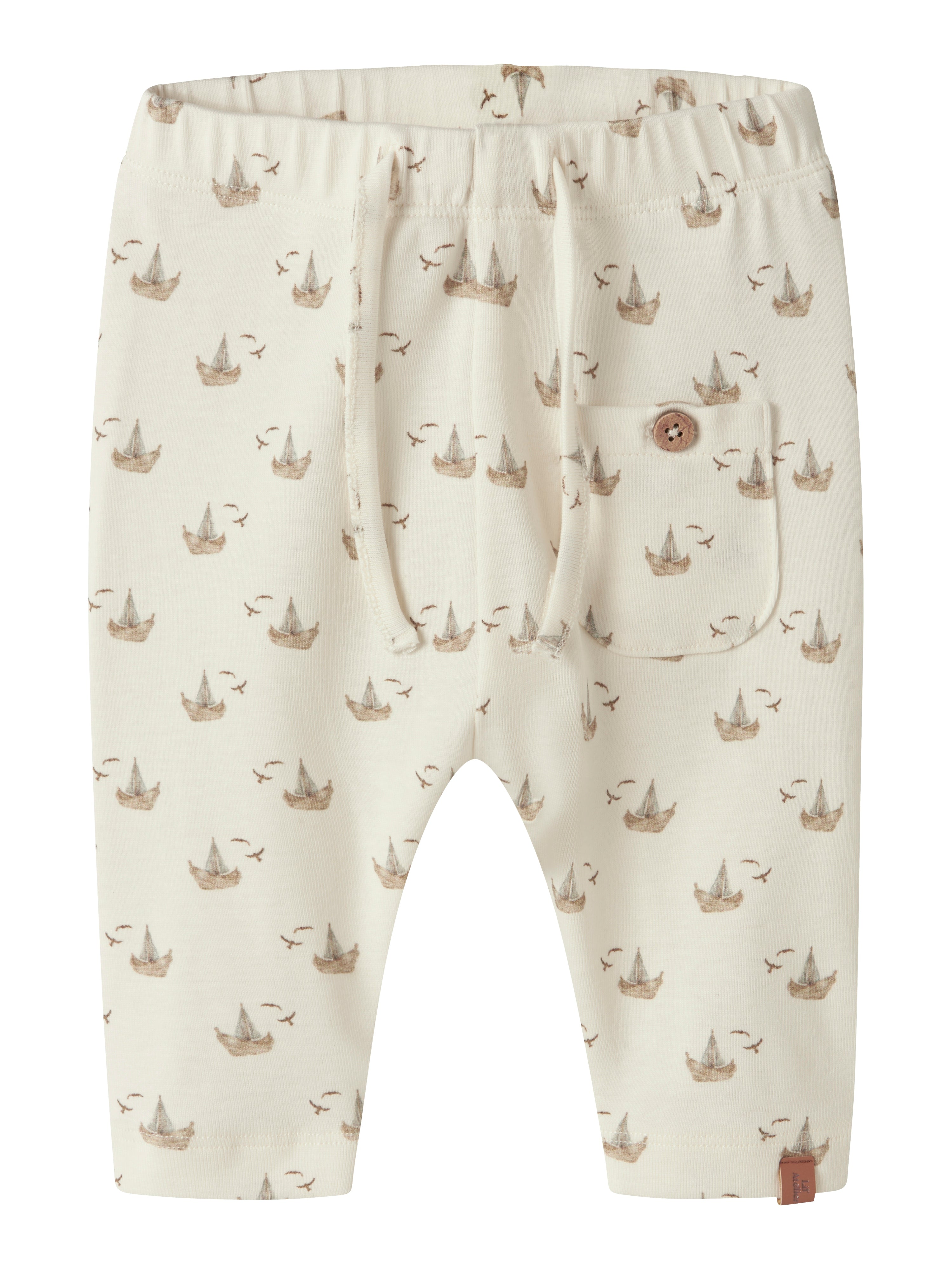 Lil Atelier Gayo - Sak Loose Pants - Coconut Milk Boat -   Cm