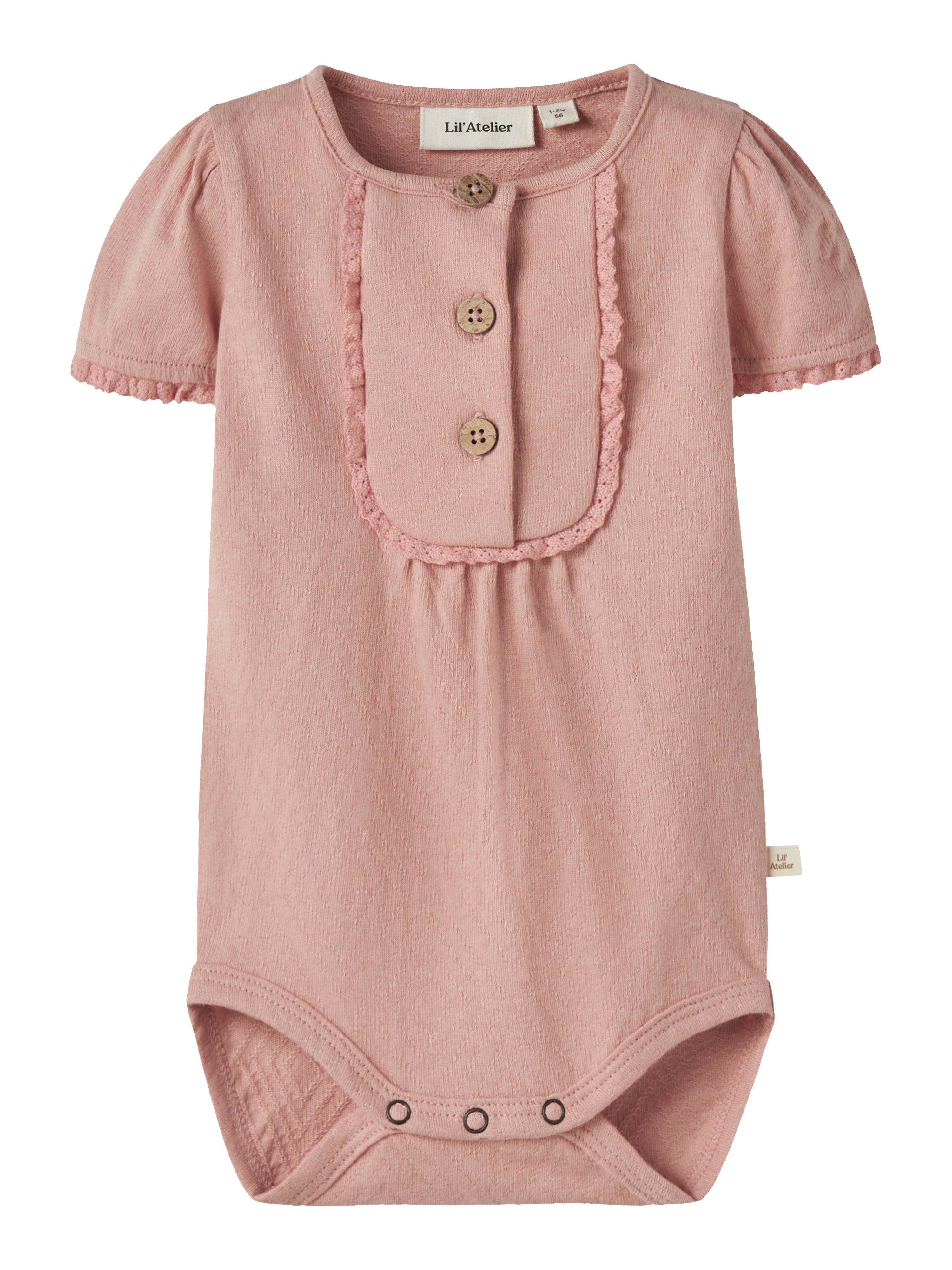 Lil Atelier Halina Ss Body - Rose Tan -   Cm