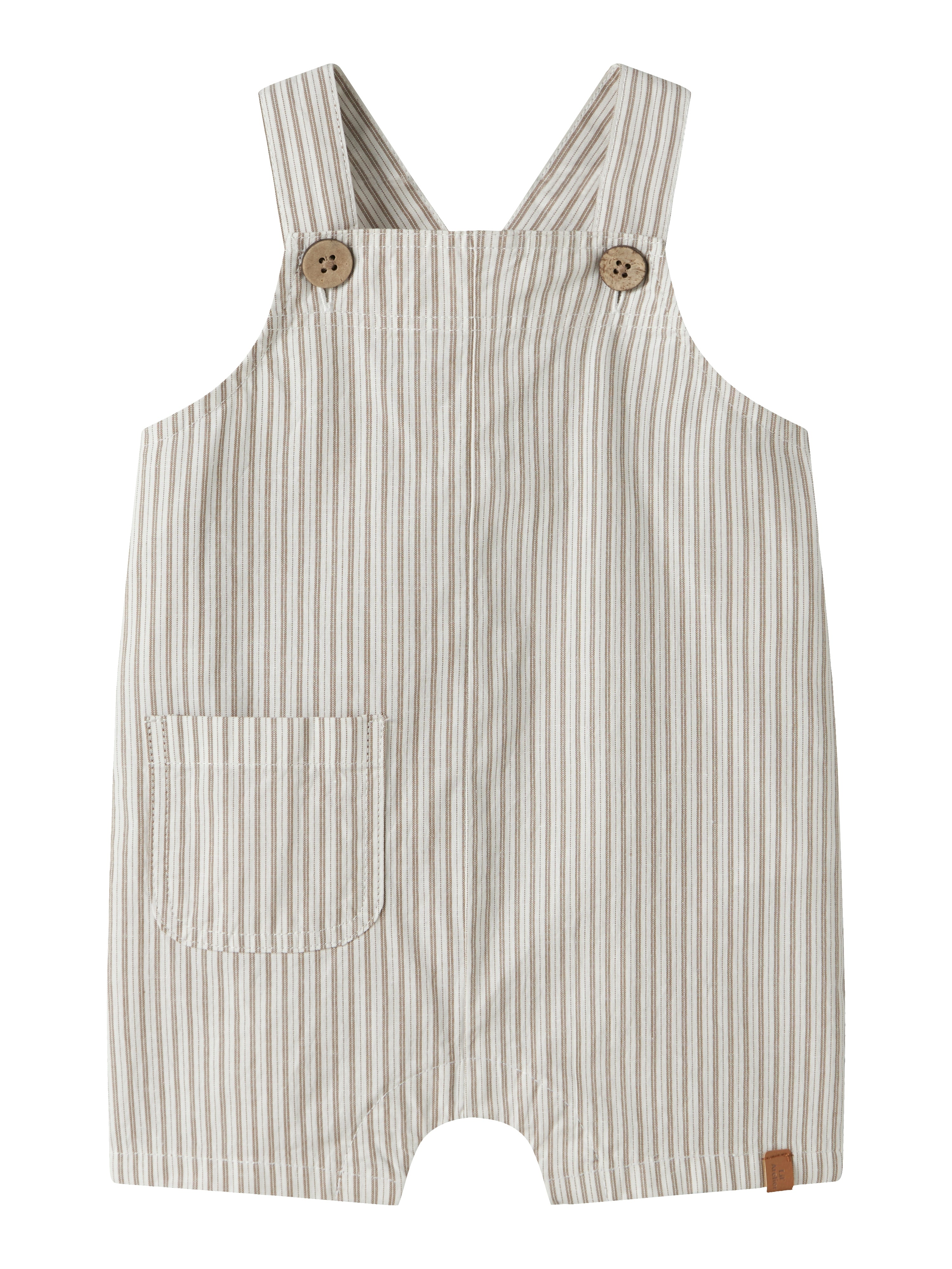 Lil Atelier Helo - Loose Short Overall - Coconut Milk -   Cm