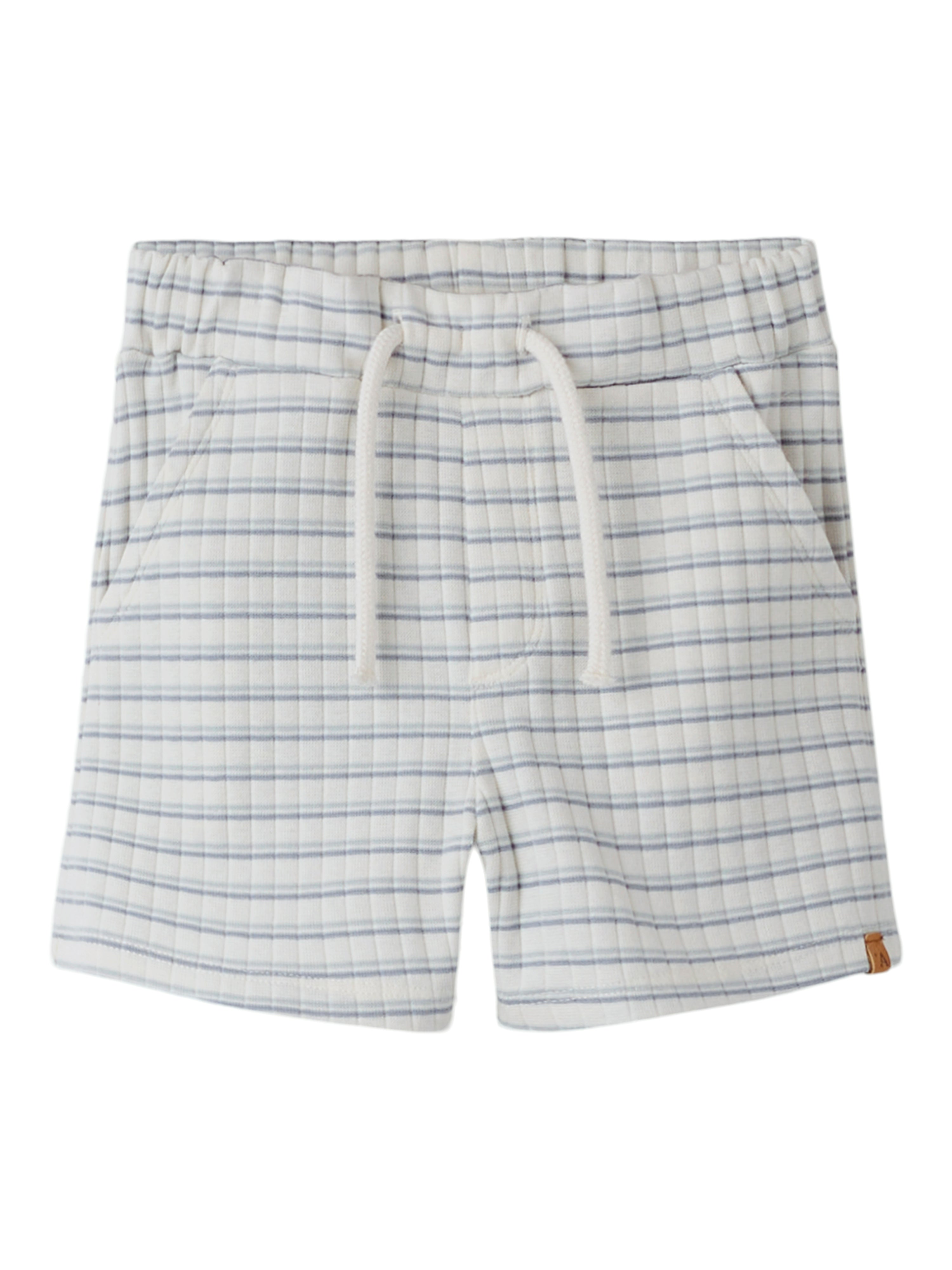 Lil Atelier Haldur Loose Shorts - Coconut Milk Dusty Blue -   Cm