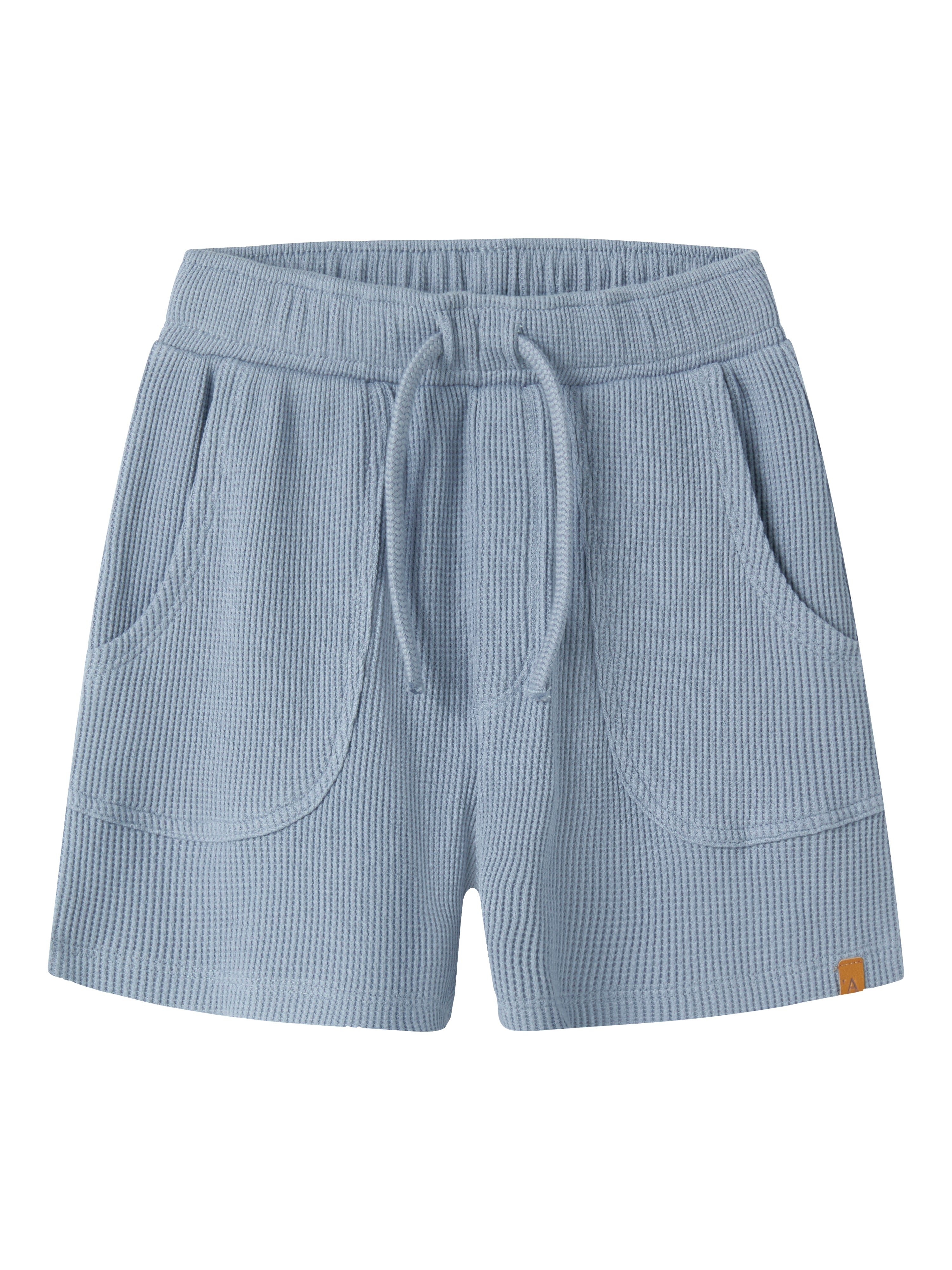 Lil Atelier Harun - Loose Sweat Shorts - Dusty Blue -   Cm