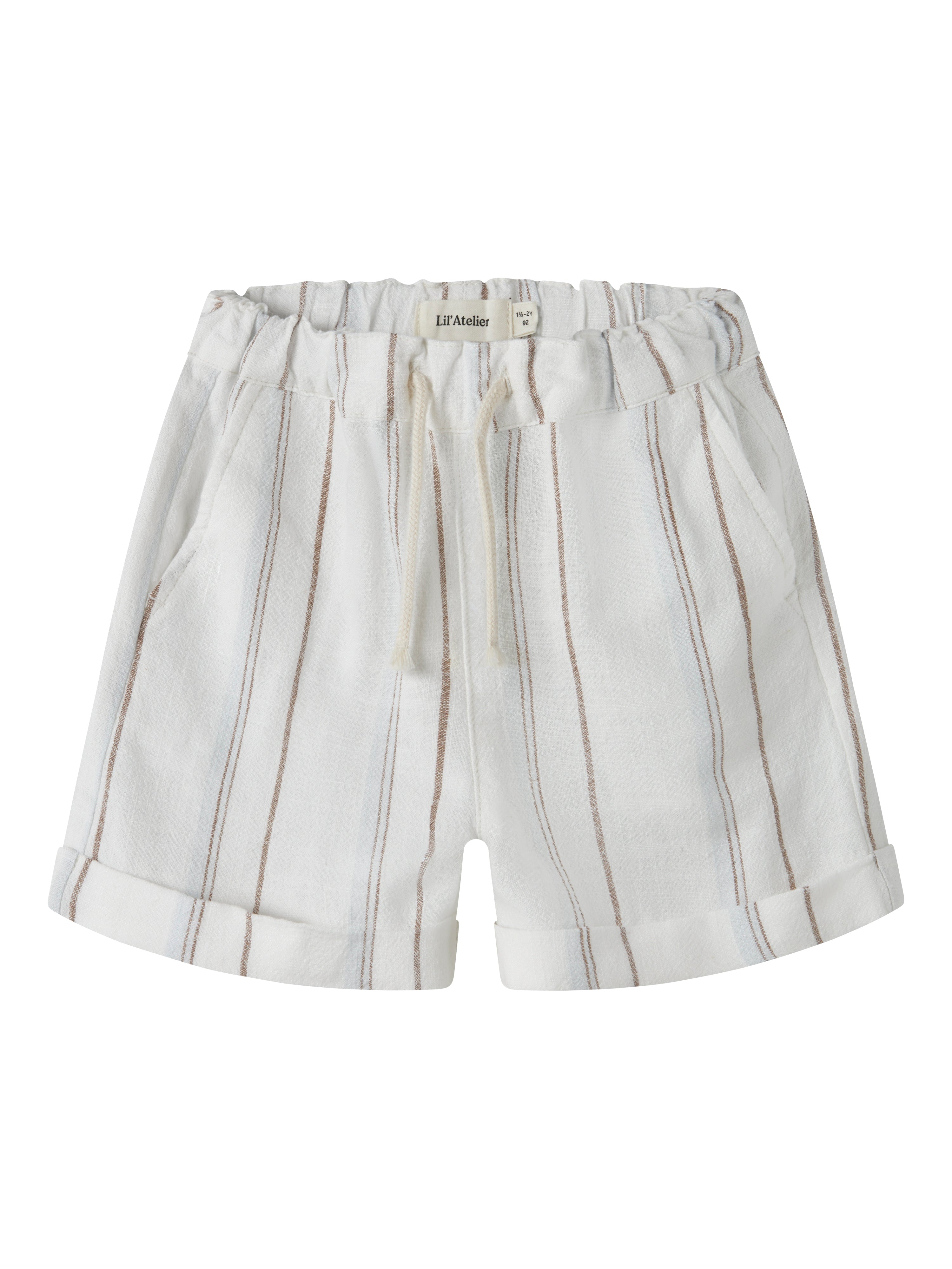 Lil Atelier Jeran - Loose Shorts - Coconut Milk -   Cm