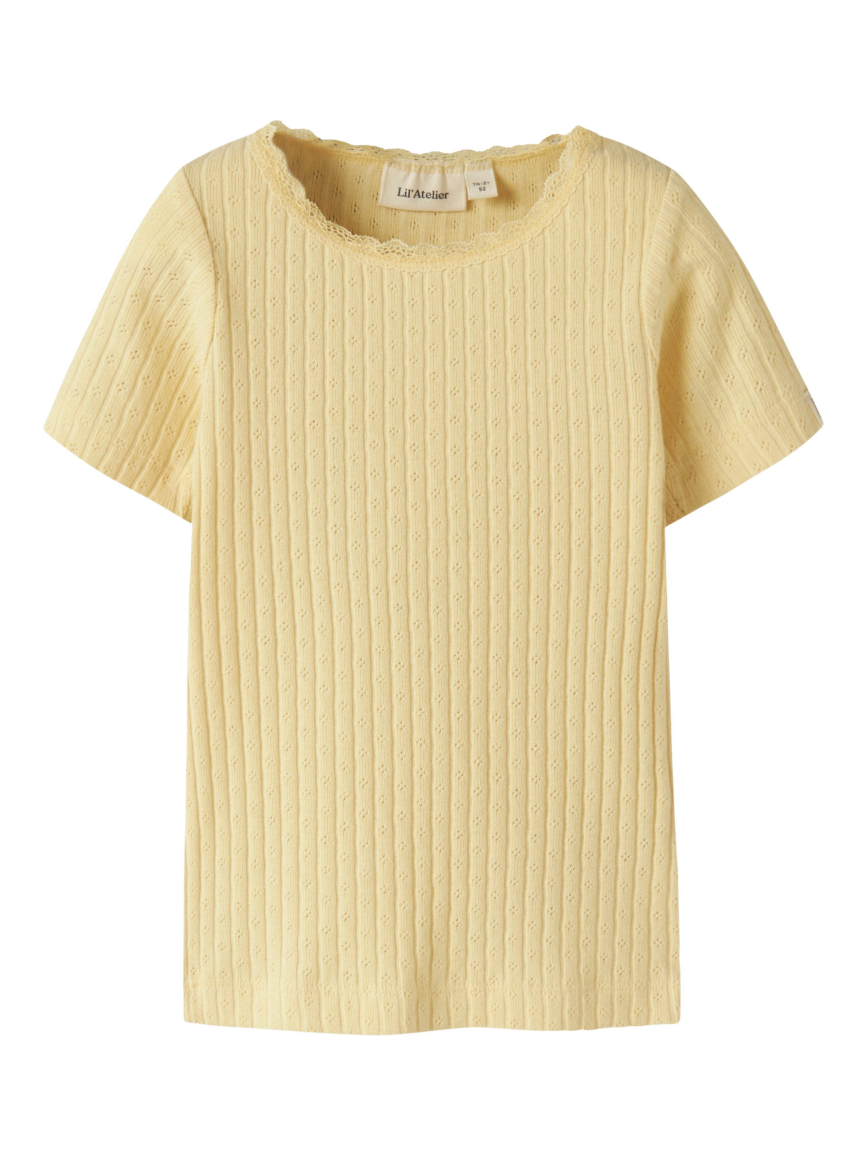Lil Atelier Haldis Ss Slim Top - Sunlight -   Cm