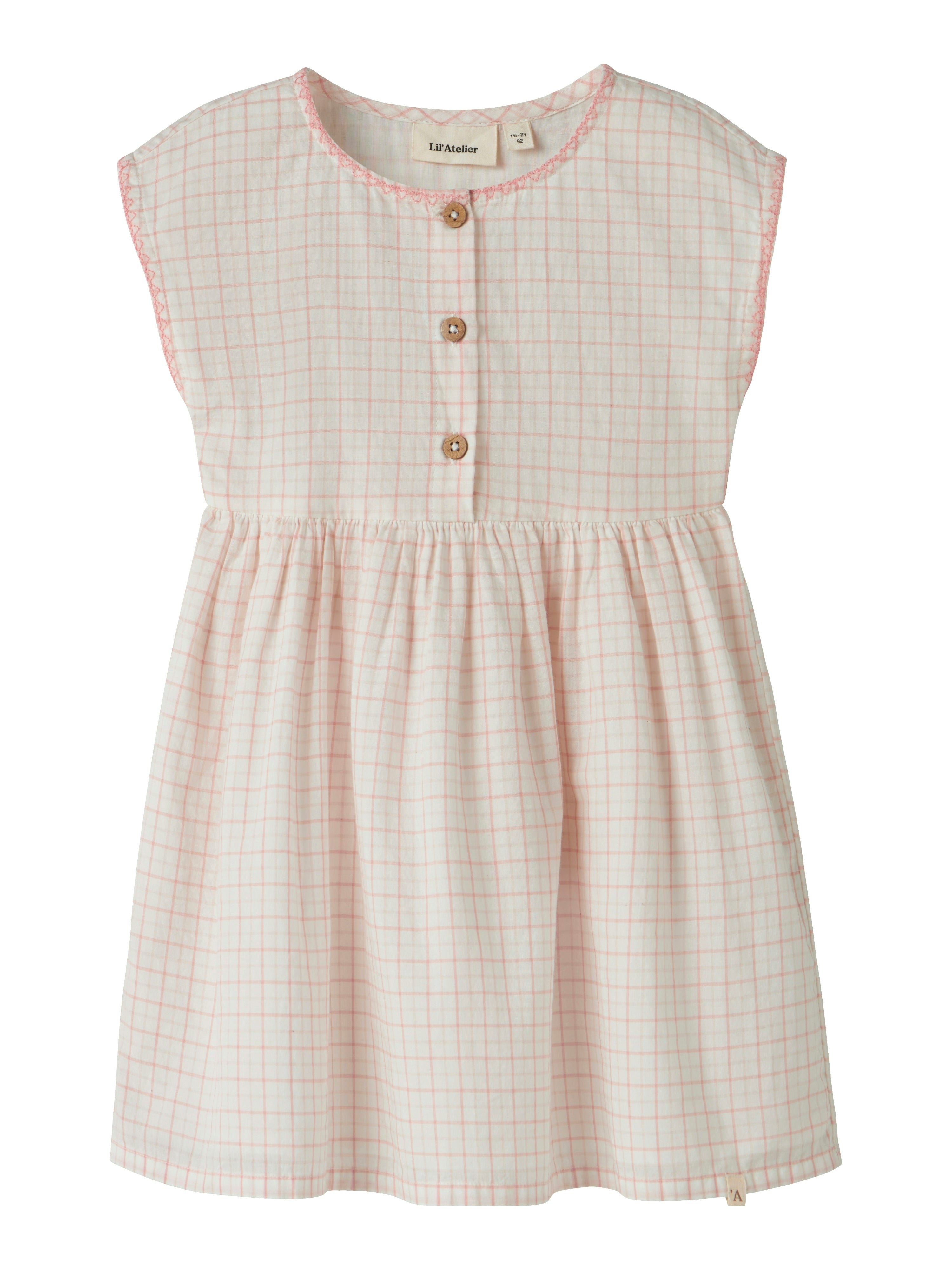 Lil Atelier Hedda Dress - Coconut Milk Rose Tan -   Cm