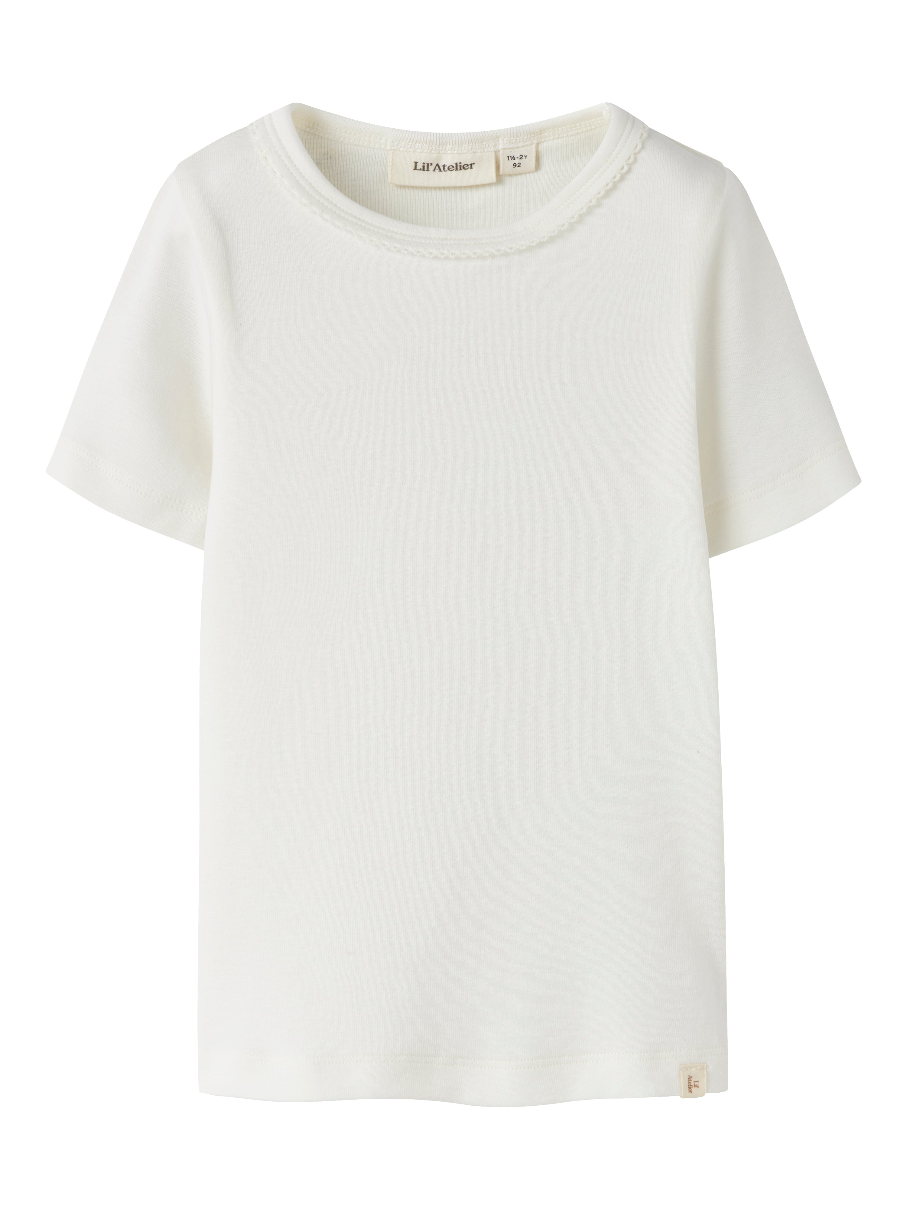 Lil Atelier Gayo - Koj Ss Slim Top -  Coconut Milk -   Cm