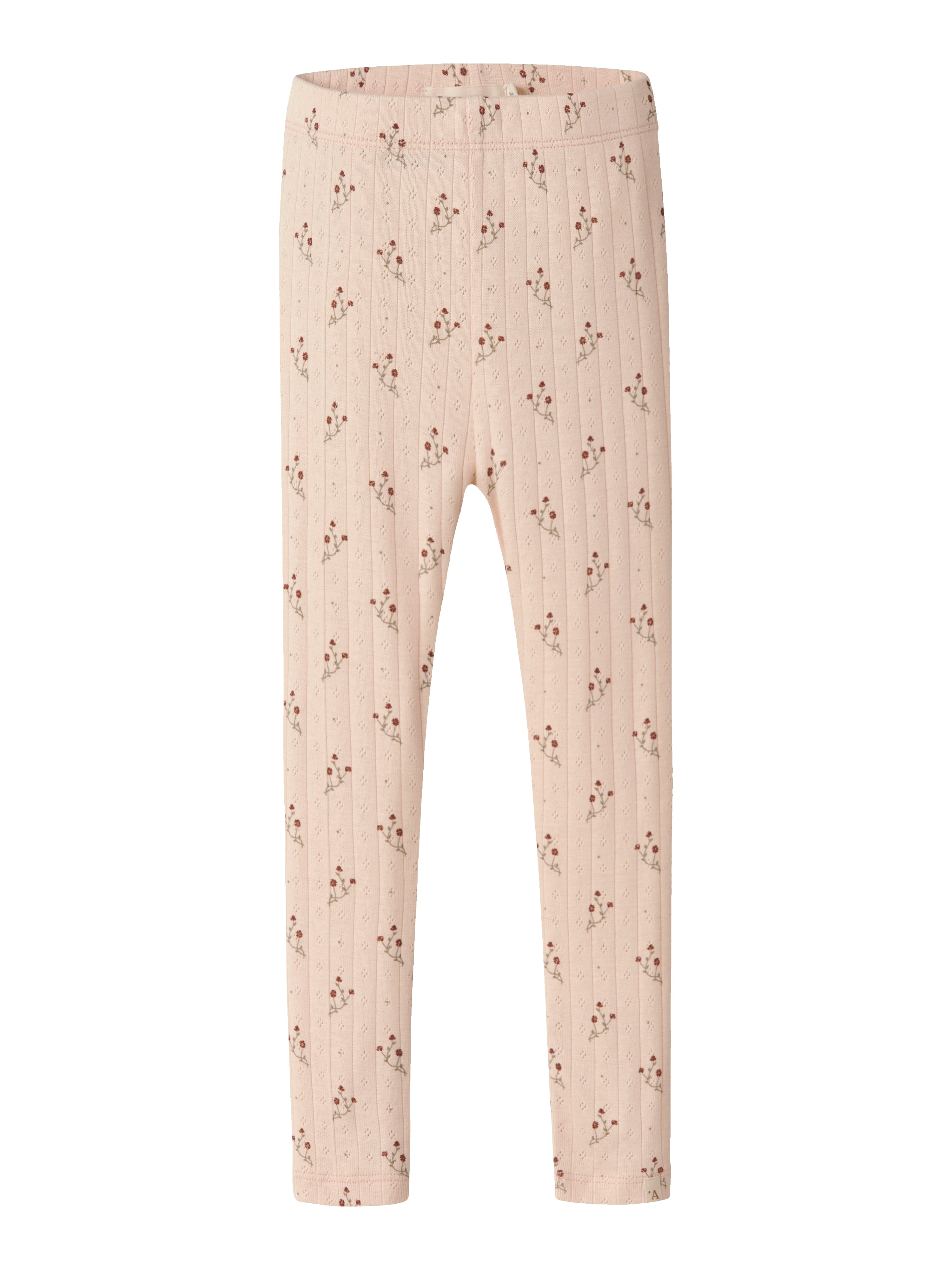 Lil Atelier Rachello Dee Slim Leggings - Novelle Peach Flower -   Cm