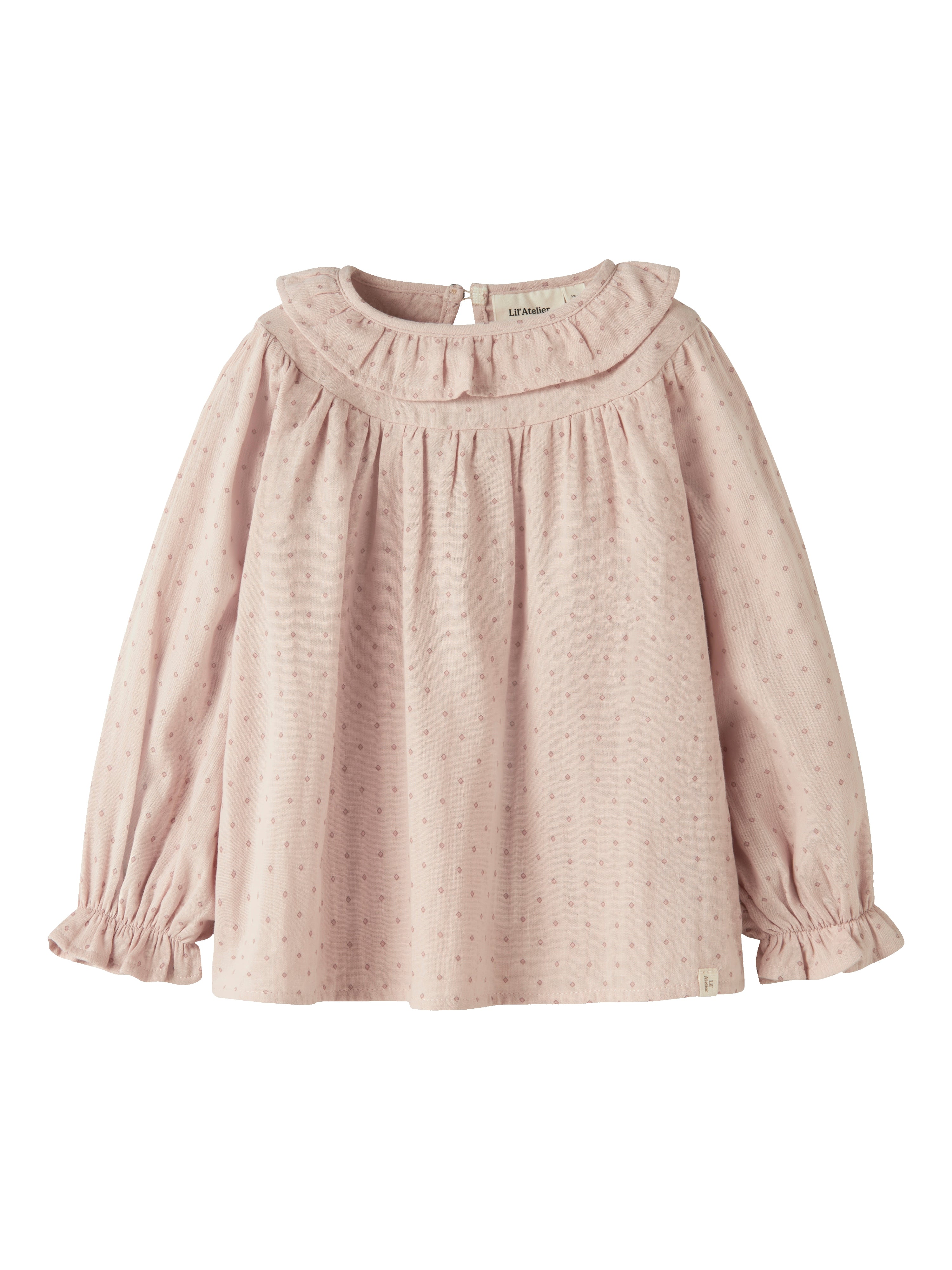 Lil Atelier Dembe Ls Loose Shirt - Peach Whip -   Cm