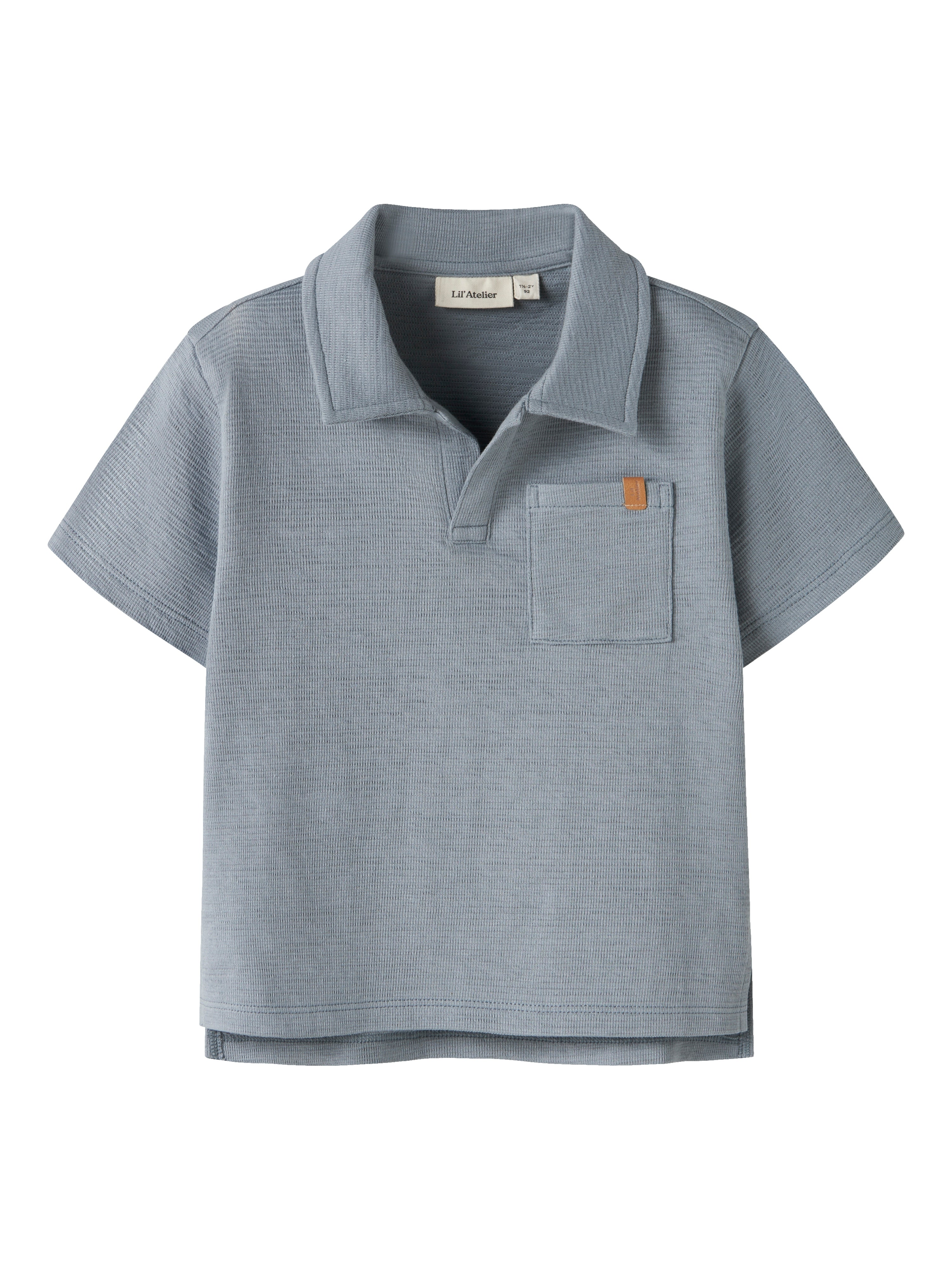 Lil Atelier Falk Ss Loose Polo Top - Tradewinds -   Cm