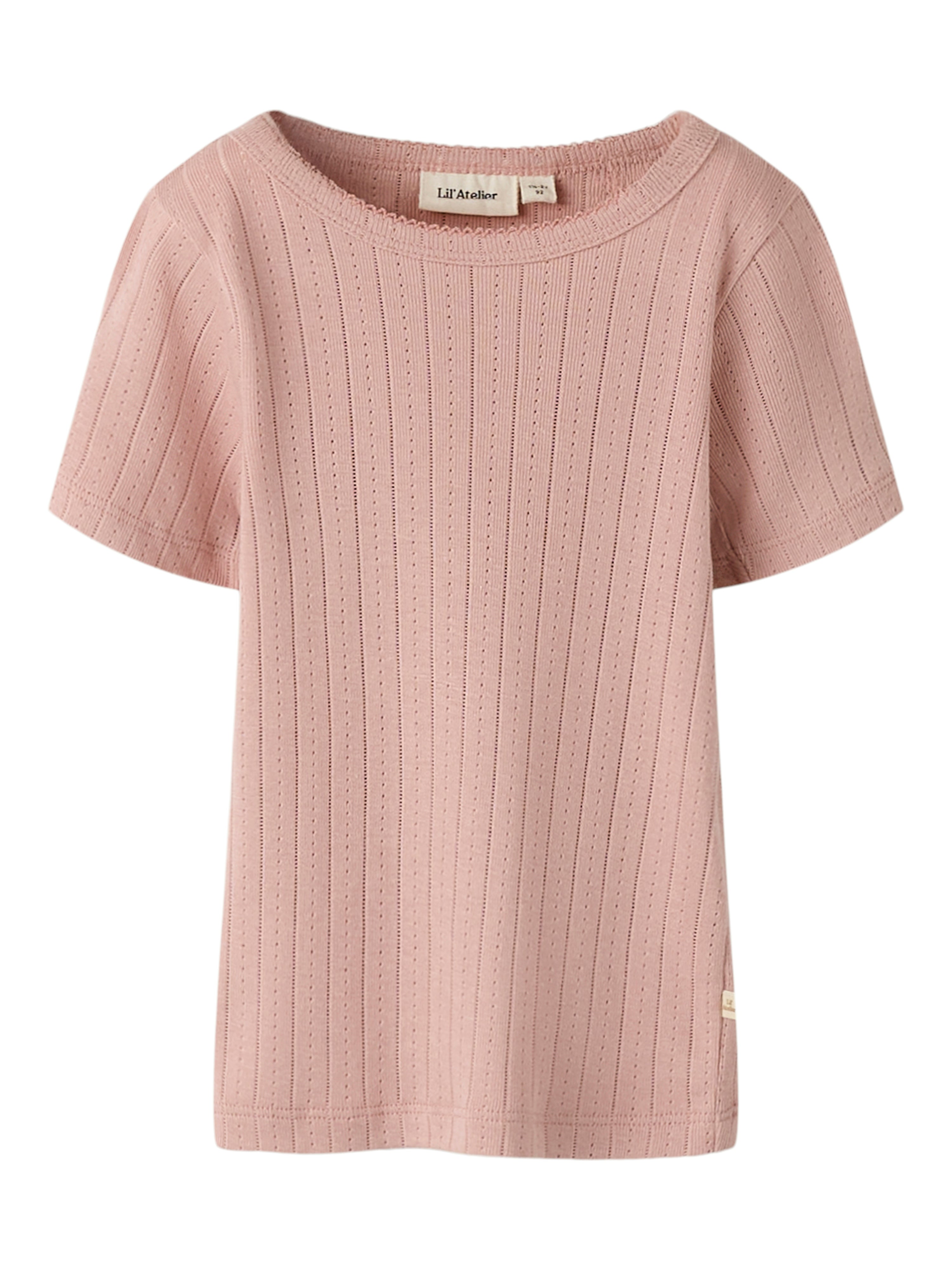 Lil Atelier Rachel Ss Slim Top - Misty Rose -   Cm