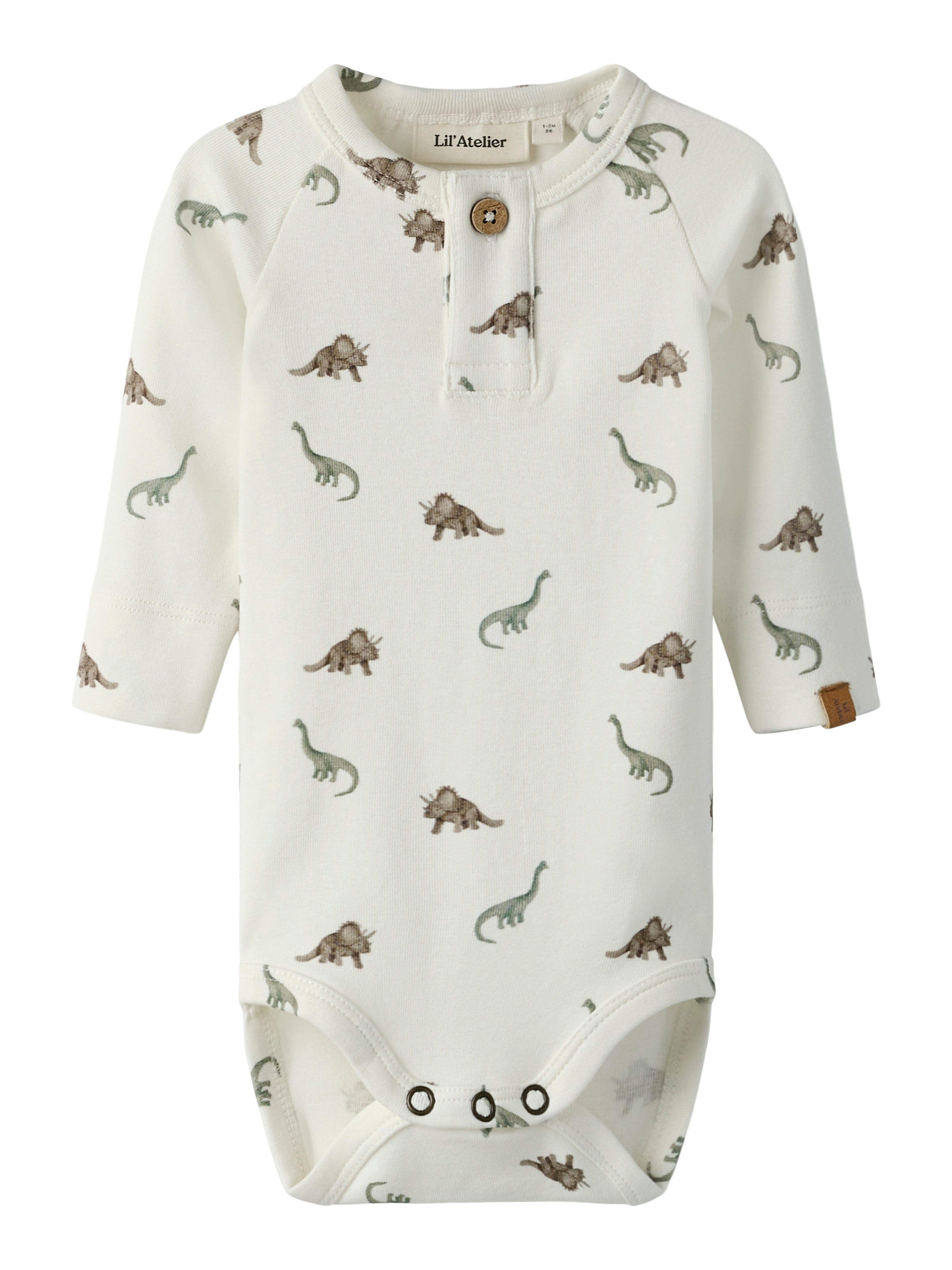 Lil Atelier Gayo Slim Body - Kokosmælk Dino Design