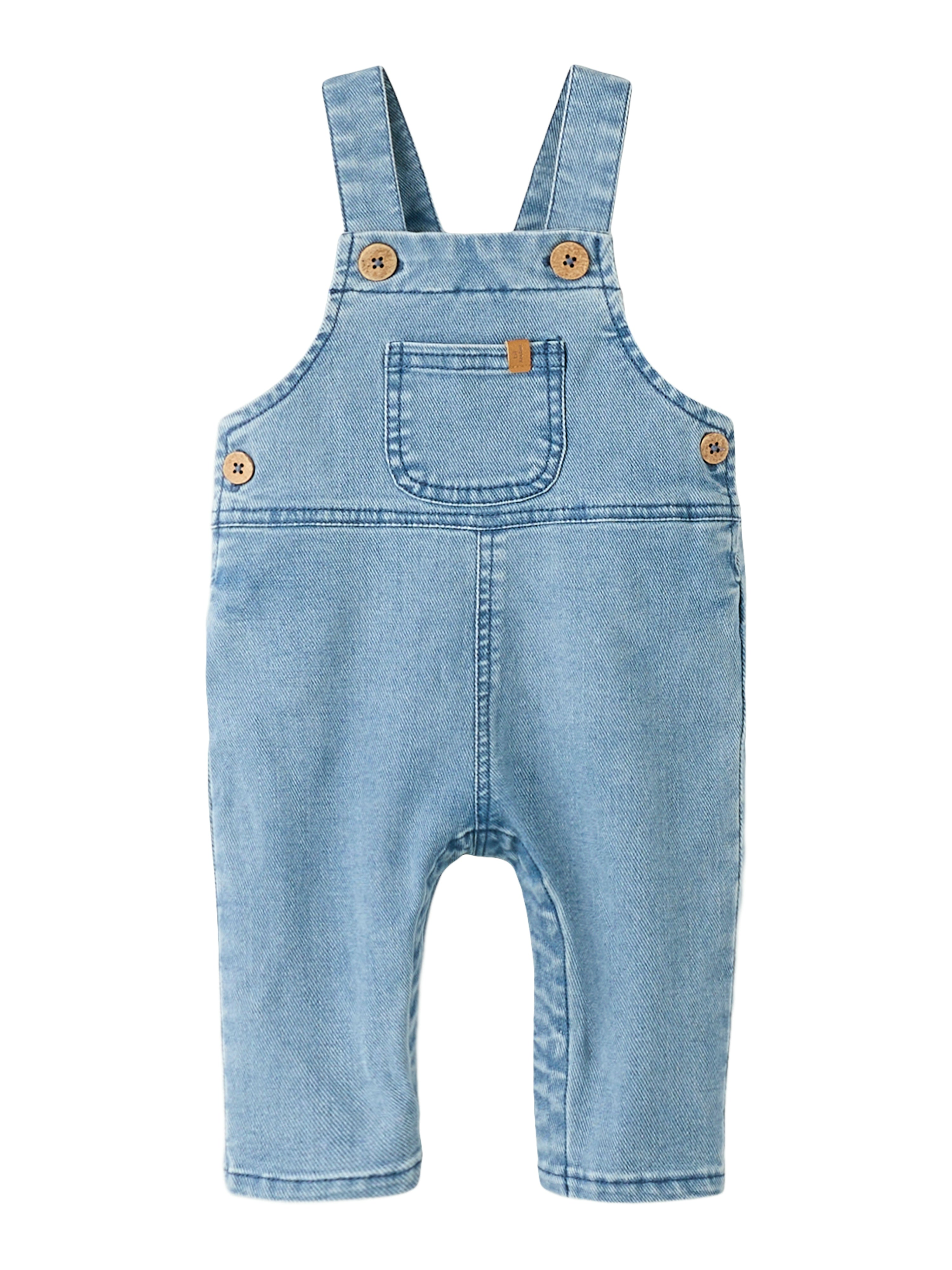 Lil Atelier Deva Loose Denim Overall - Medium Blue Denim -   Cm