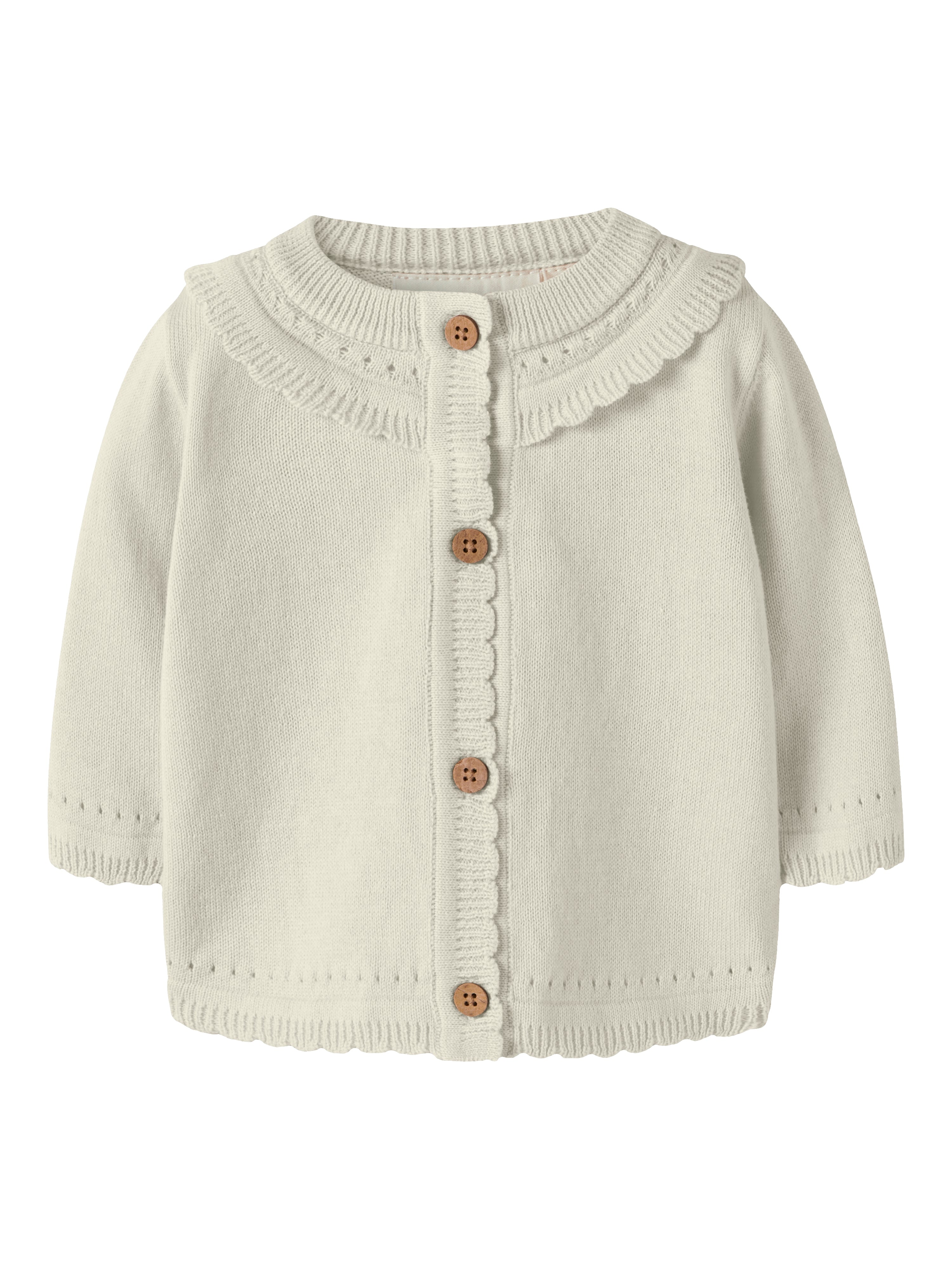 Lil Atelier Hao Ls Knit Cardigan - Coconut Milk -   Cm