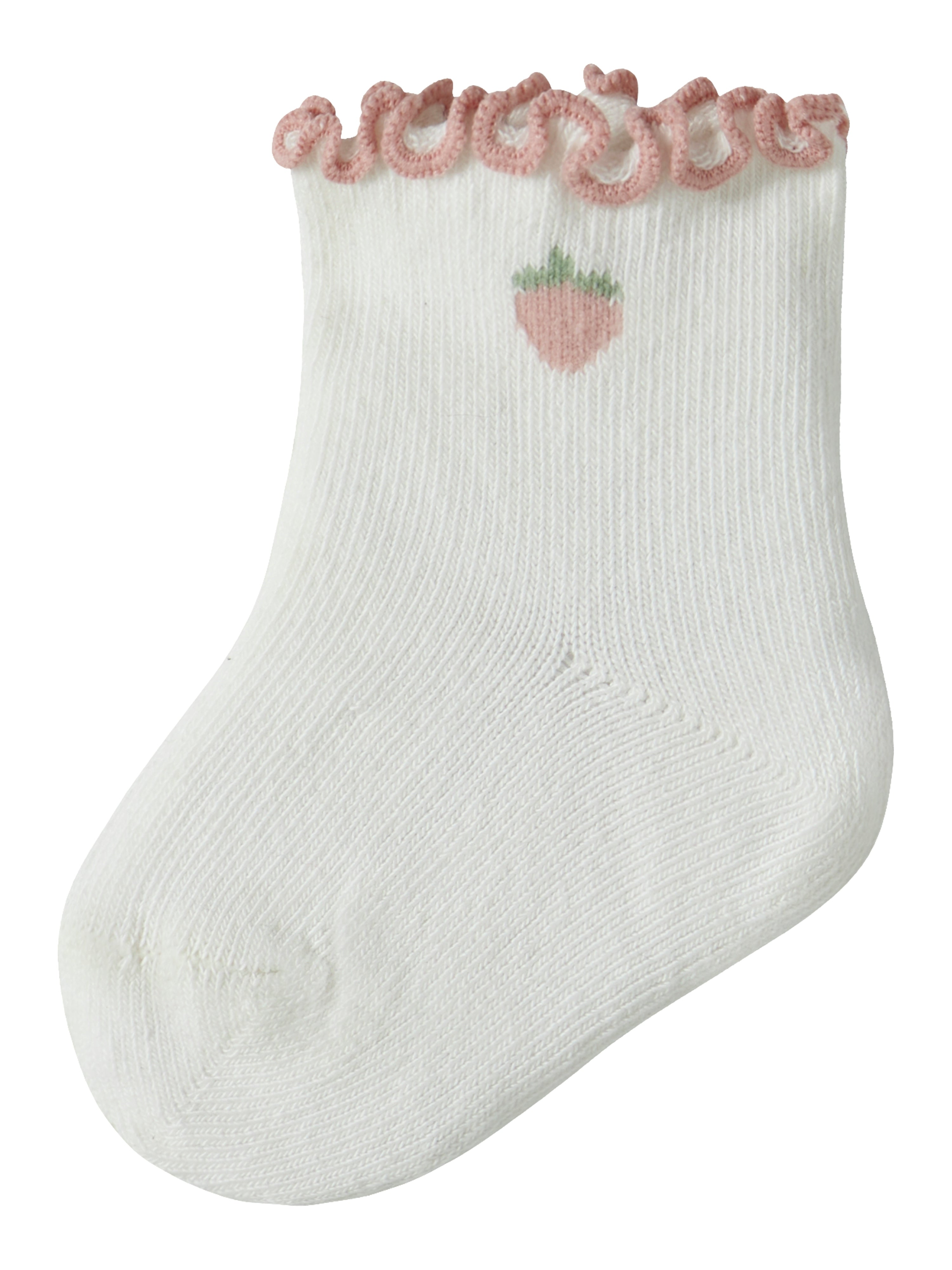 Lil Atelier Fiducia Socks - Coconut Milk Strawberry -