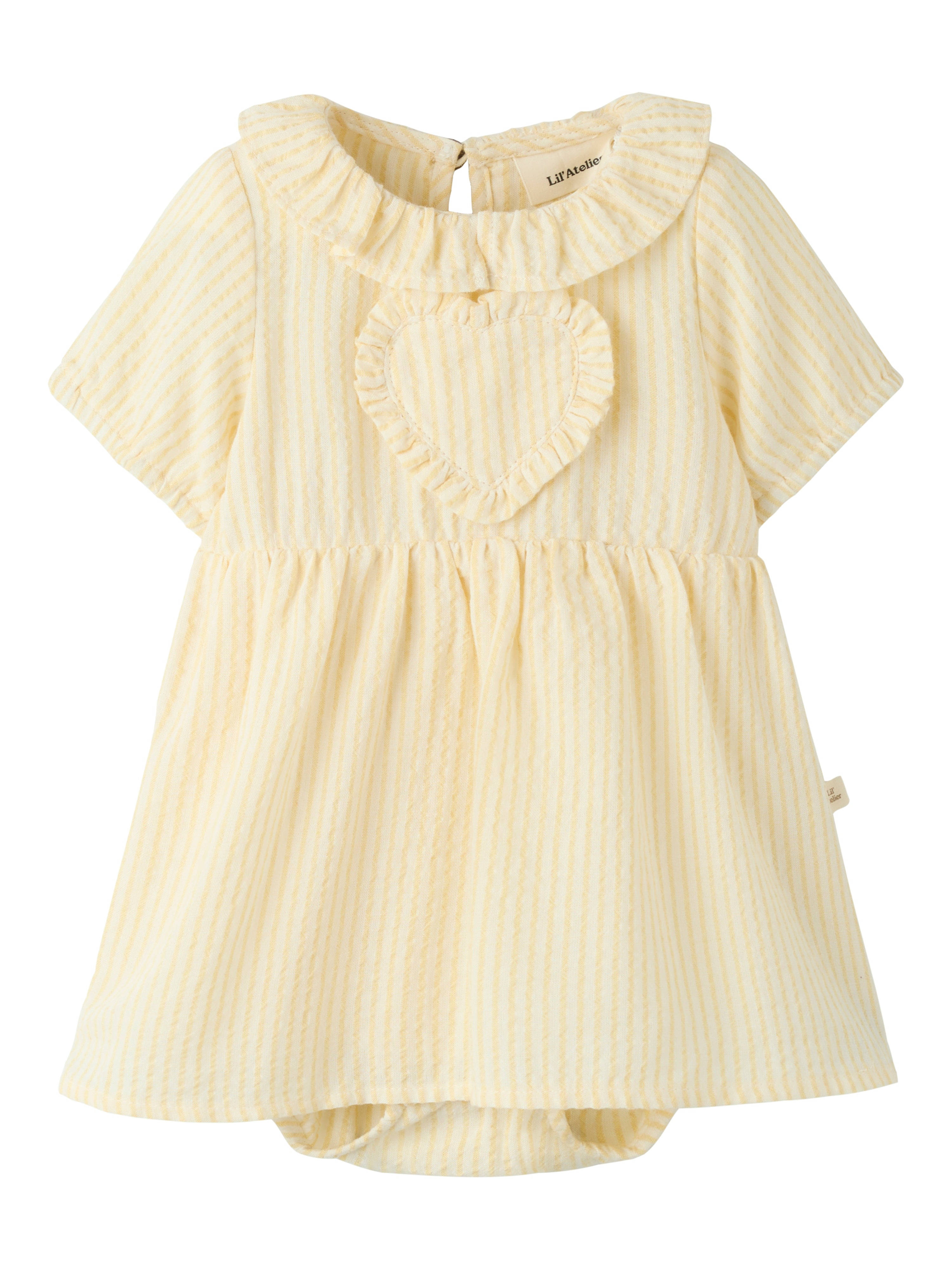 Lil Atelier Folly Ss Body Dress - Coconut Milk Sahara  Sun -   Cm
