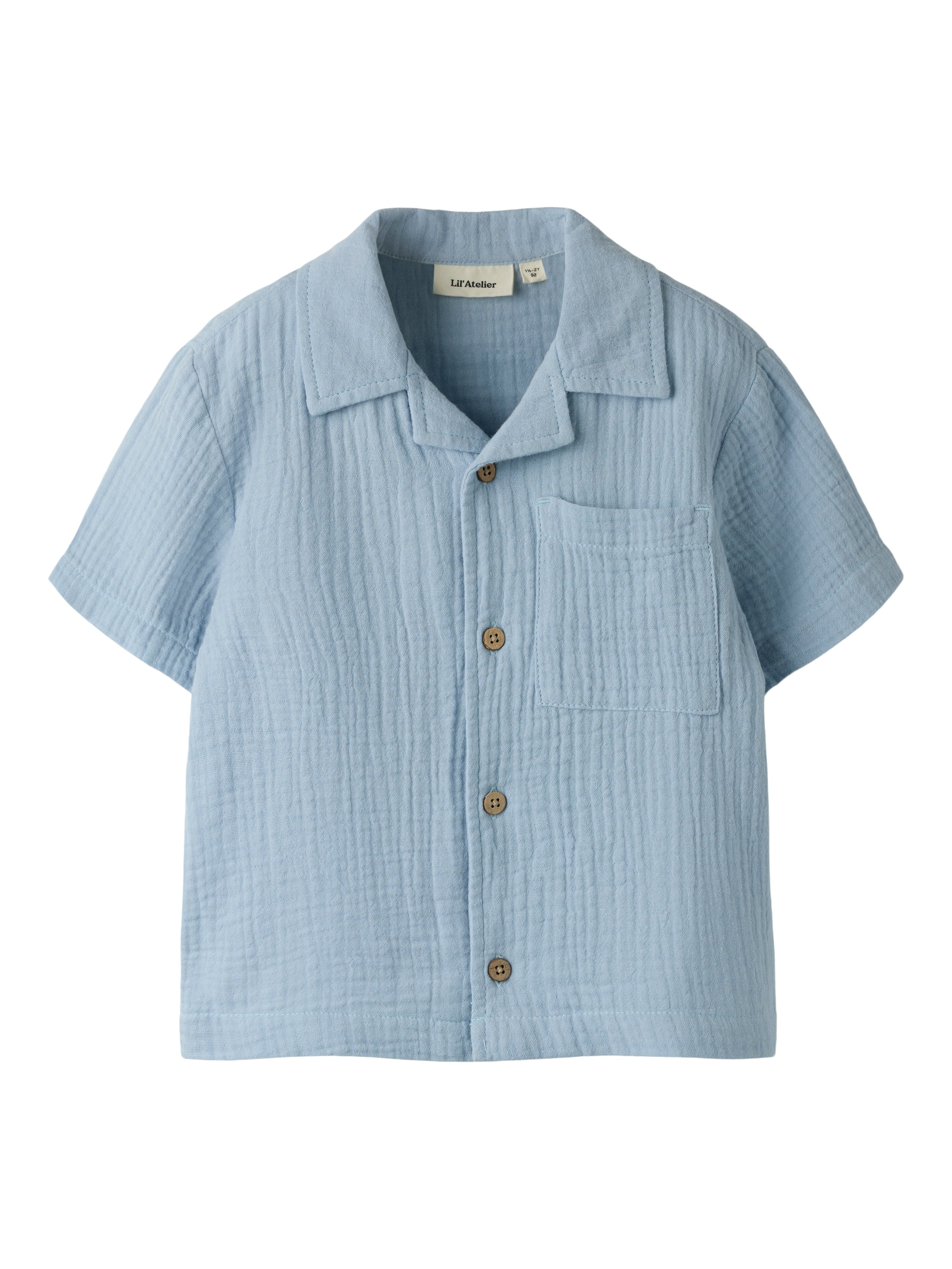 Lil Atelier Fulina Ss Shirt - Zen Blue -   Cm