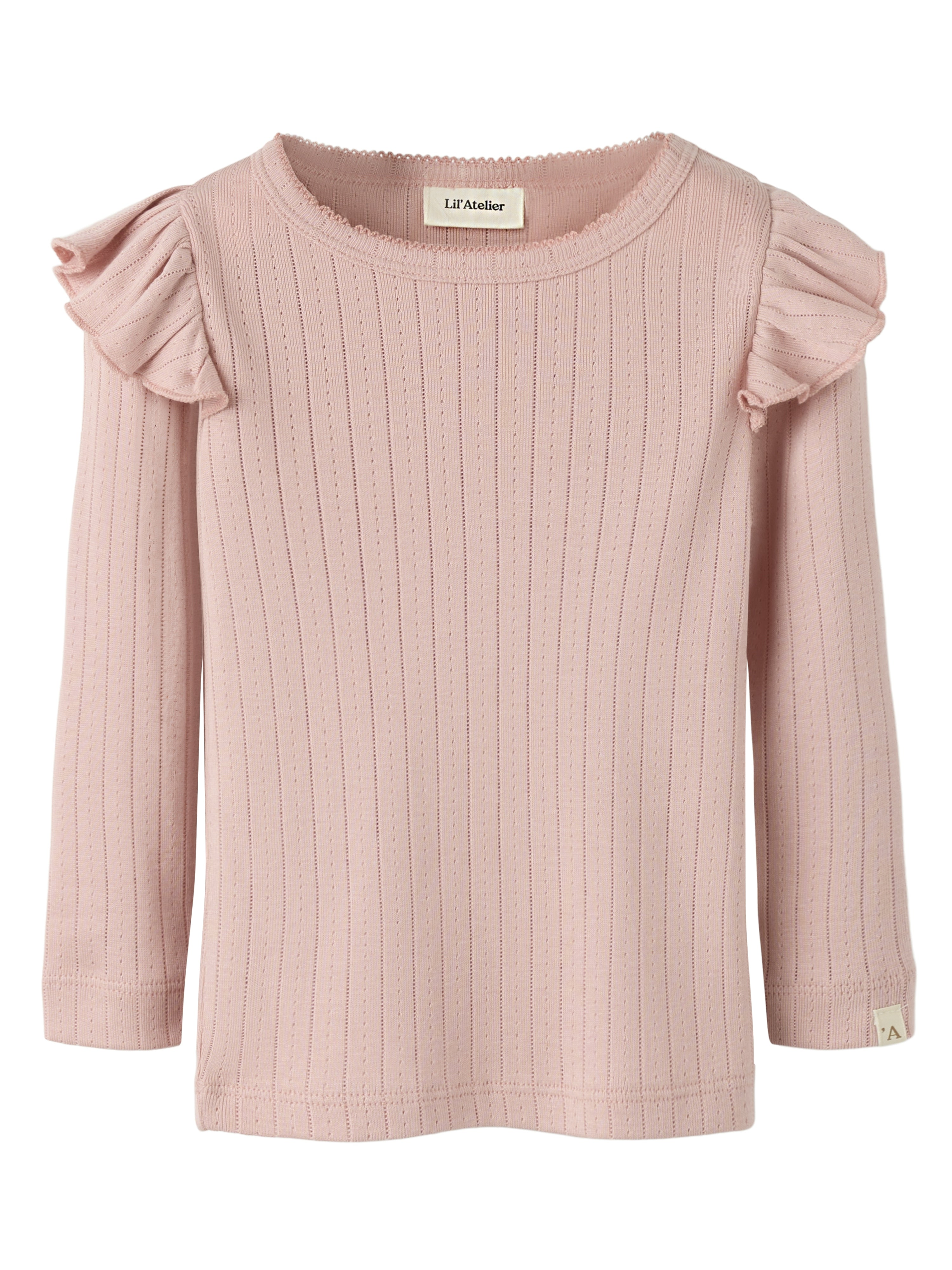 Lil Atelier Rachel Nan Slim Top - Misty Rose -   Cm