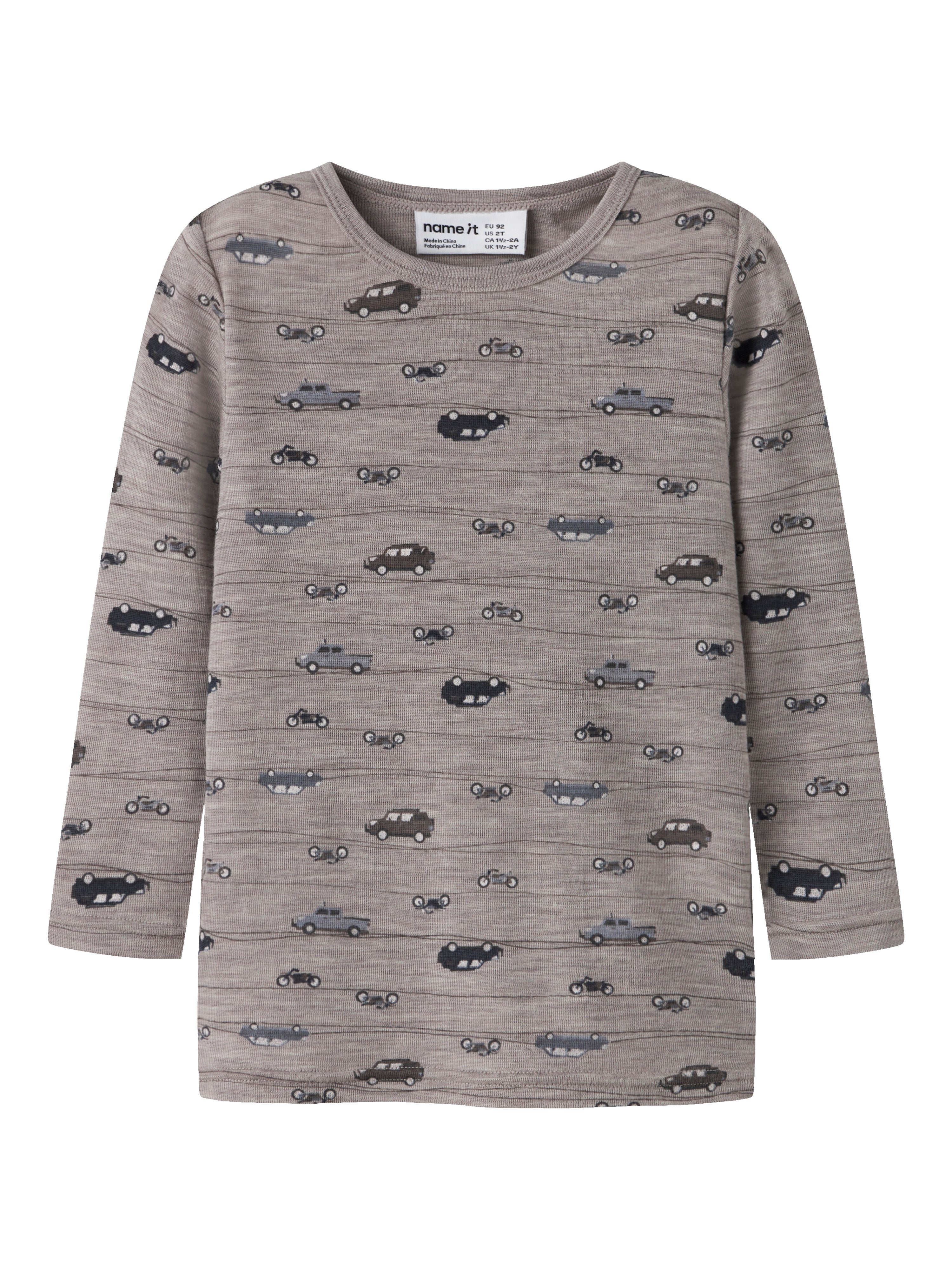 Name It Wang - Wool Rib Ls Top - Satellite Highway -   Cm