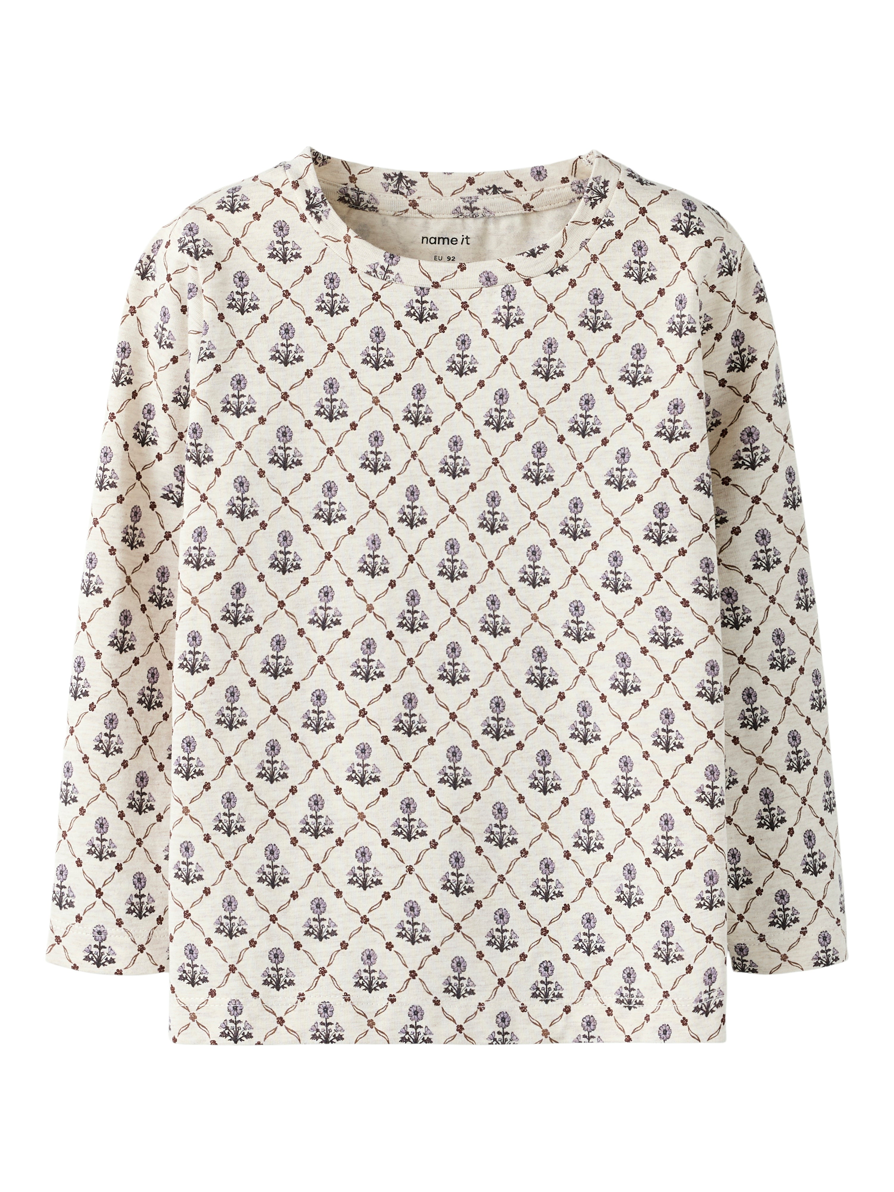 Name It Nikala Bluse – Peyote Melange Blomsterprint Tilbud!