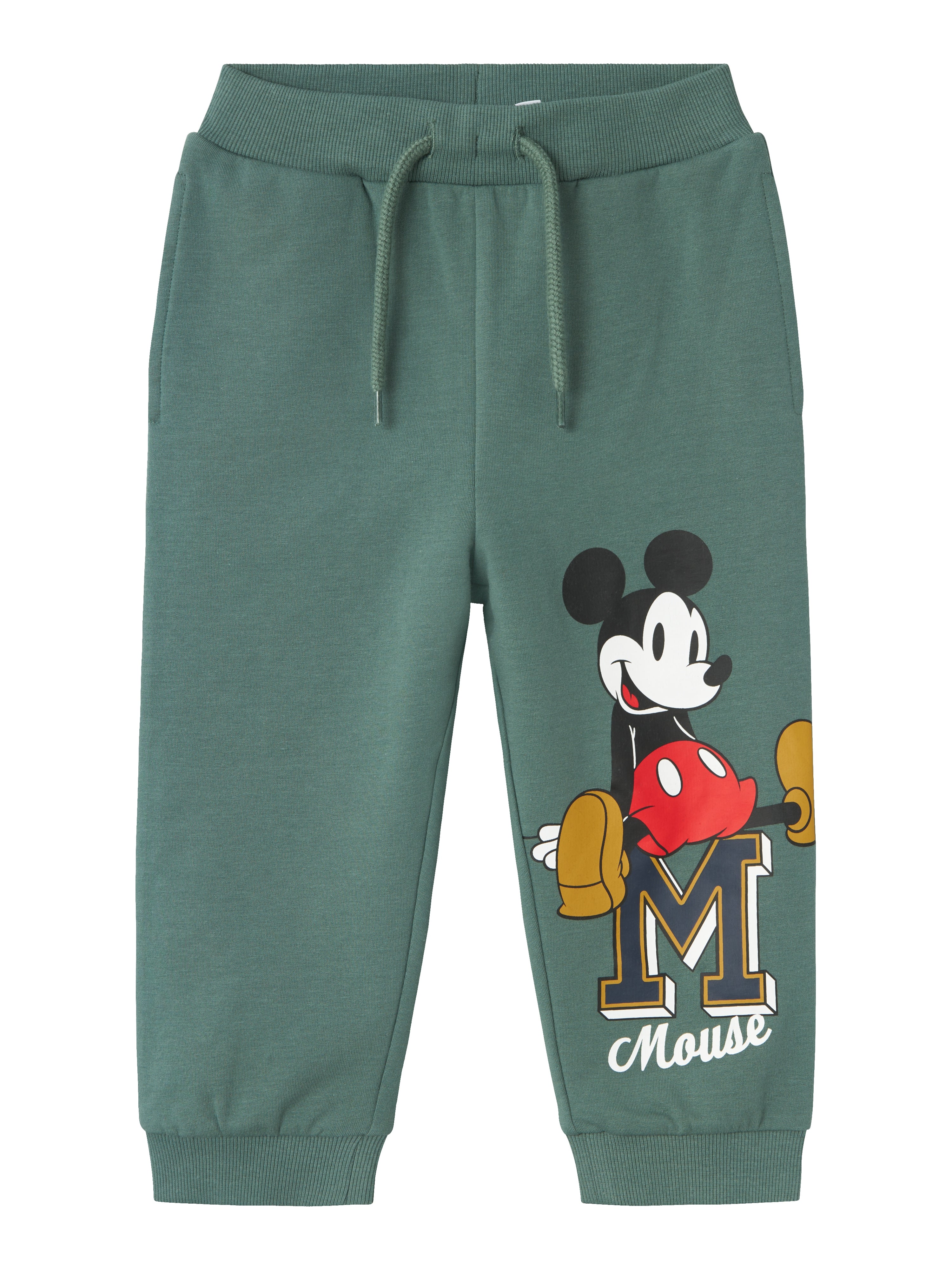 Mickey Mouse Sweatpants i Mørk Skov – Børns Komfort!