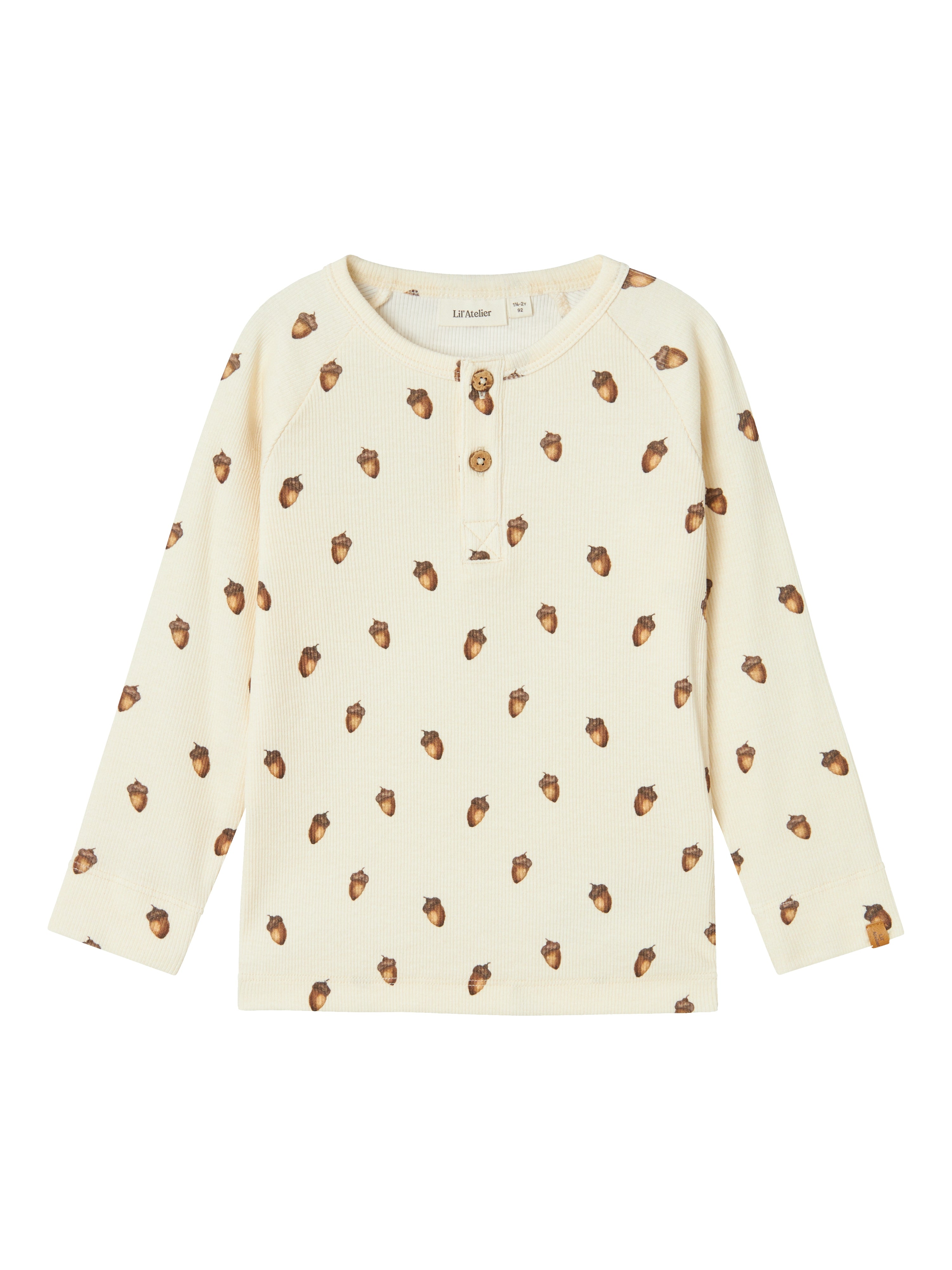 Lil Atelier Gavo Elo Slim Top - Turtledove Acorn Tilbud!