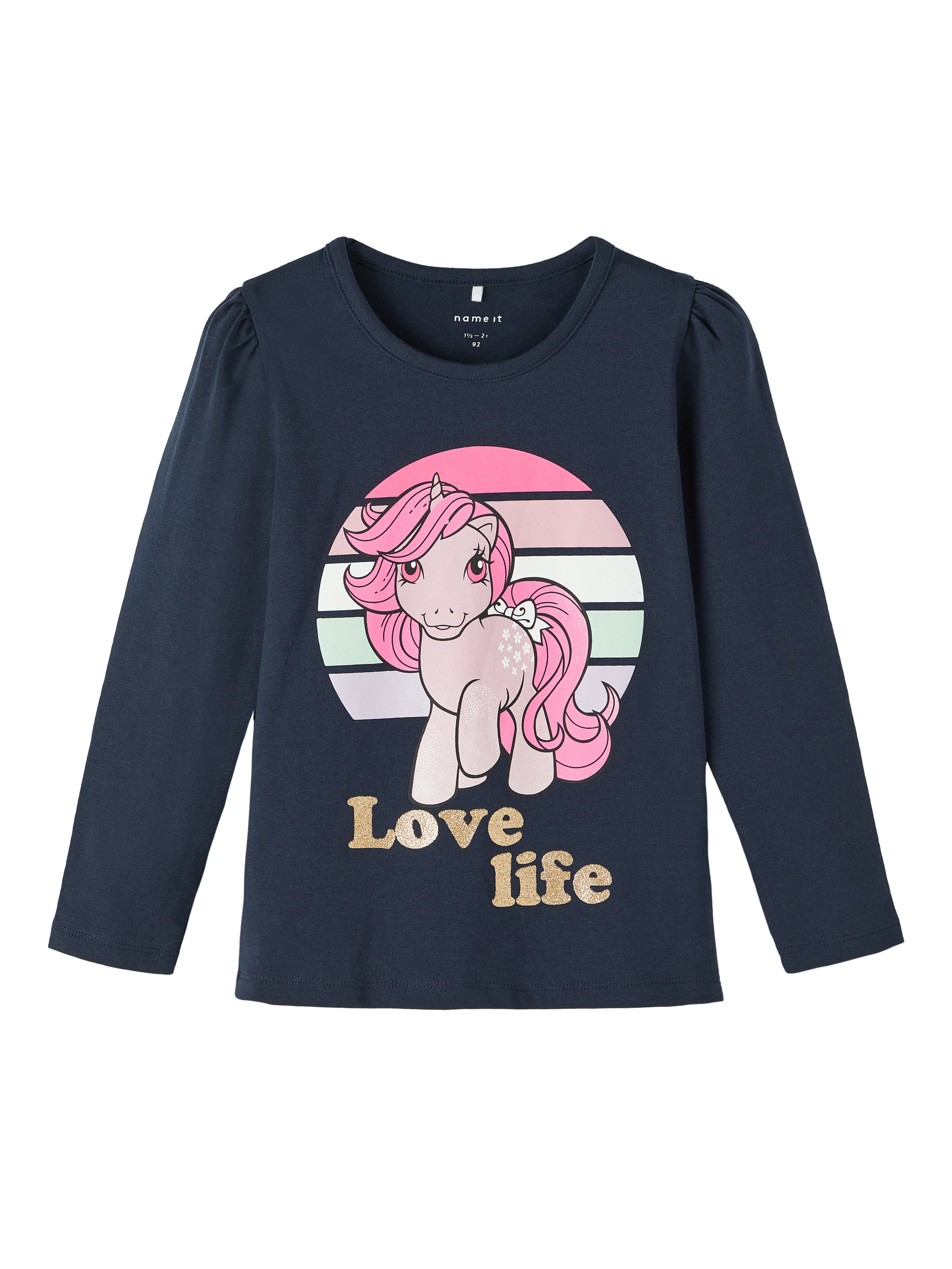 Name It Pomma Bluse – Mørk Safir med My Little Pony Print