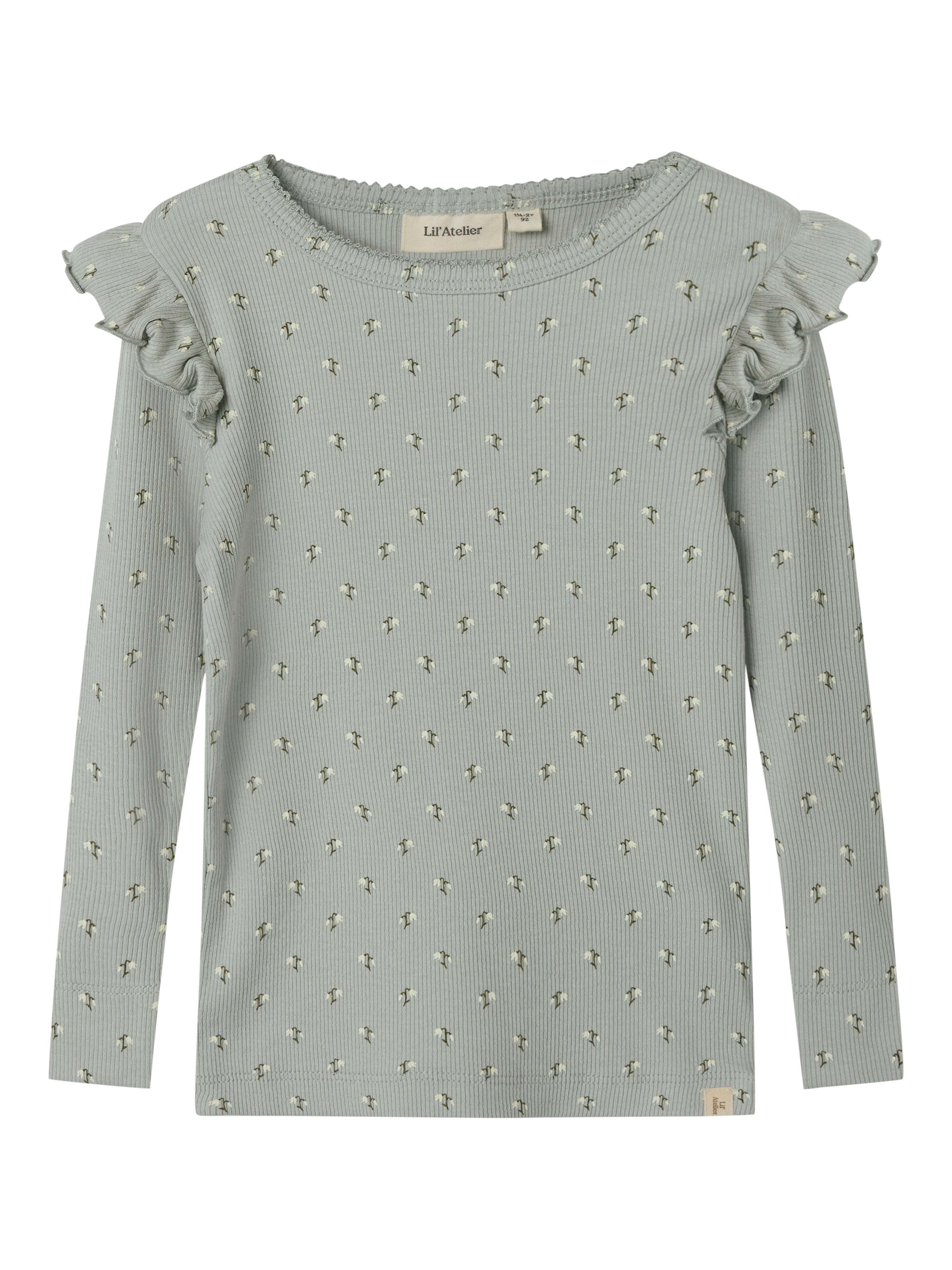 Lil Atelier Gago Kuo Slim Bluse – Mirage Gray - Udsalg!