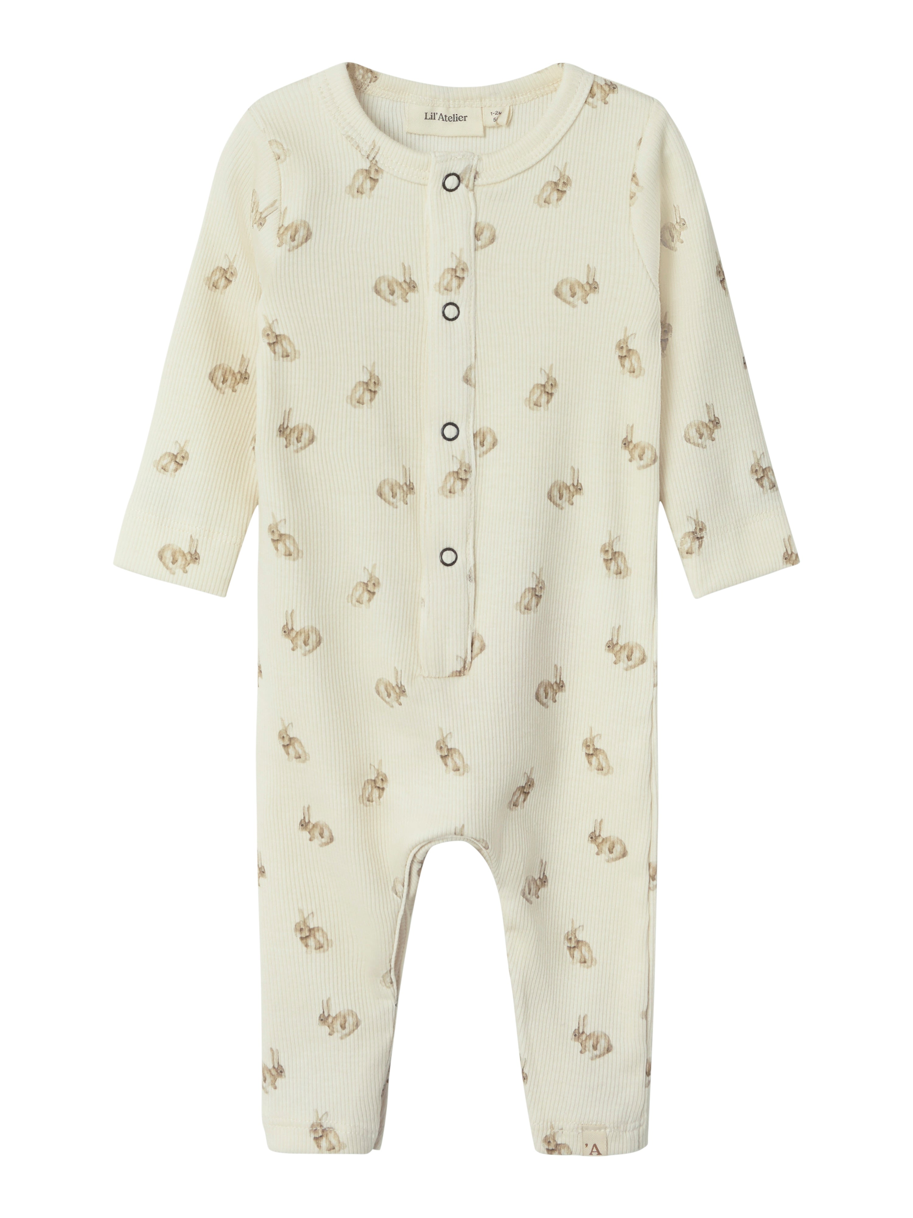 Lil Atelier Lavo Emo Slim Natdragt – Turtledove Kanin