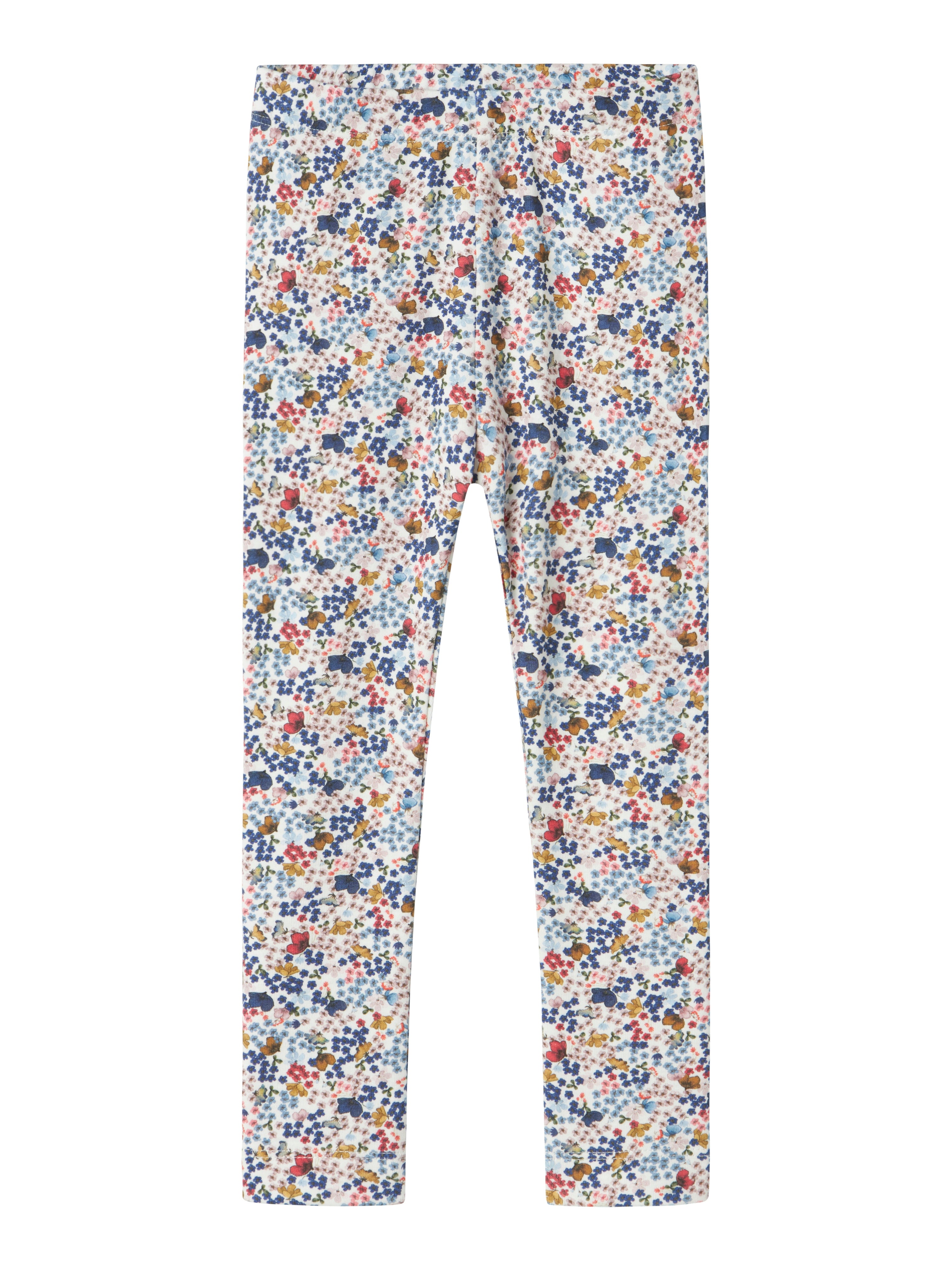 Kyla Leggings - Cloud Dancer med Blomsterprint til Børn
