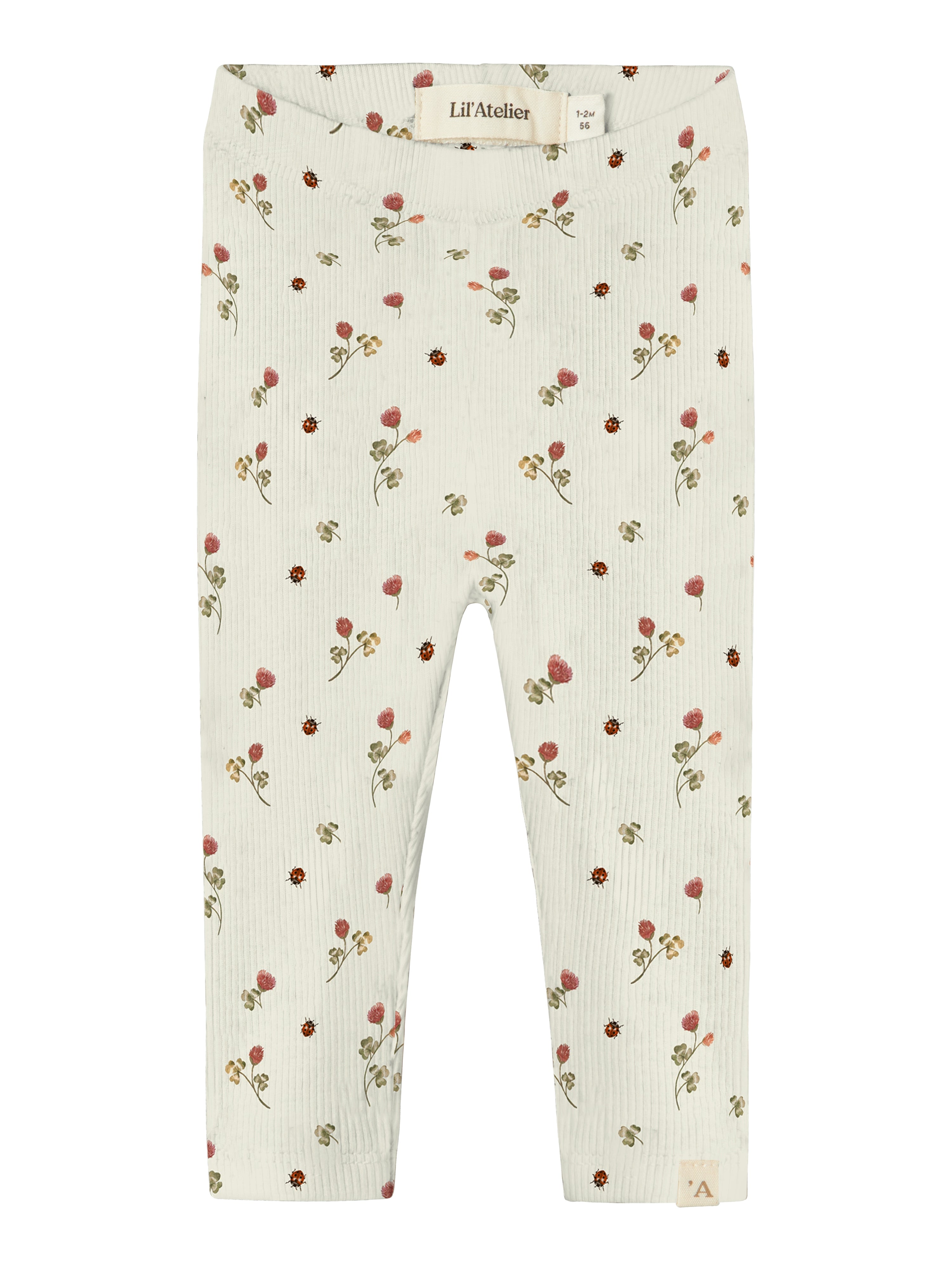 Lil Atelier Lavo Elf Leggings – Turtledove med Blomsterprint
