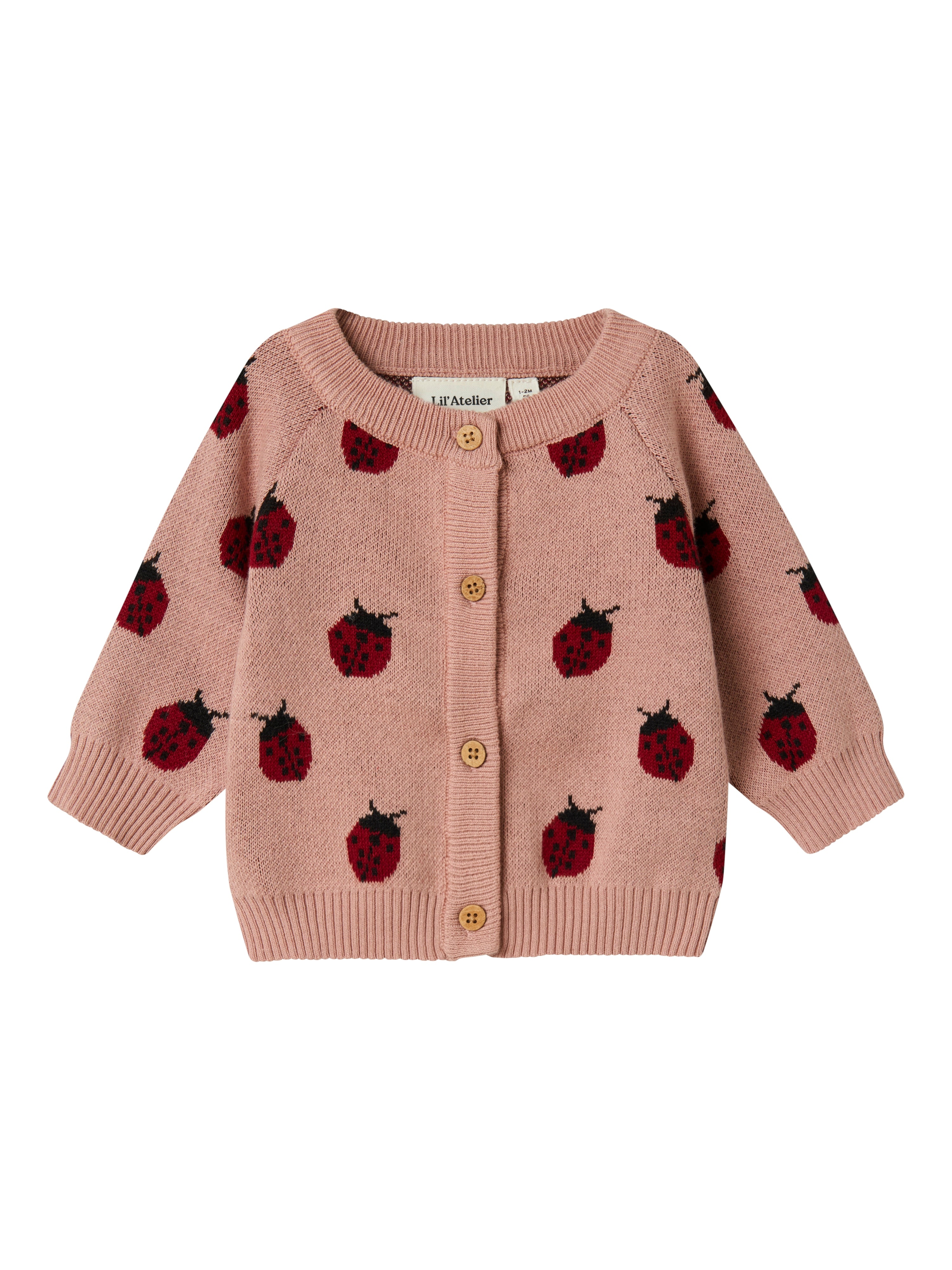 Lil Atelier Lulio Strik Cardigan - Misty Rose - Udsalg!