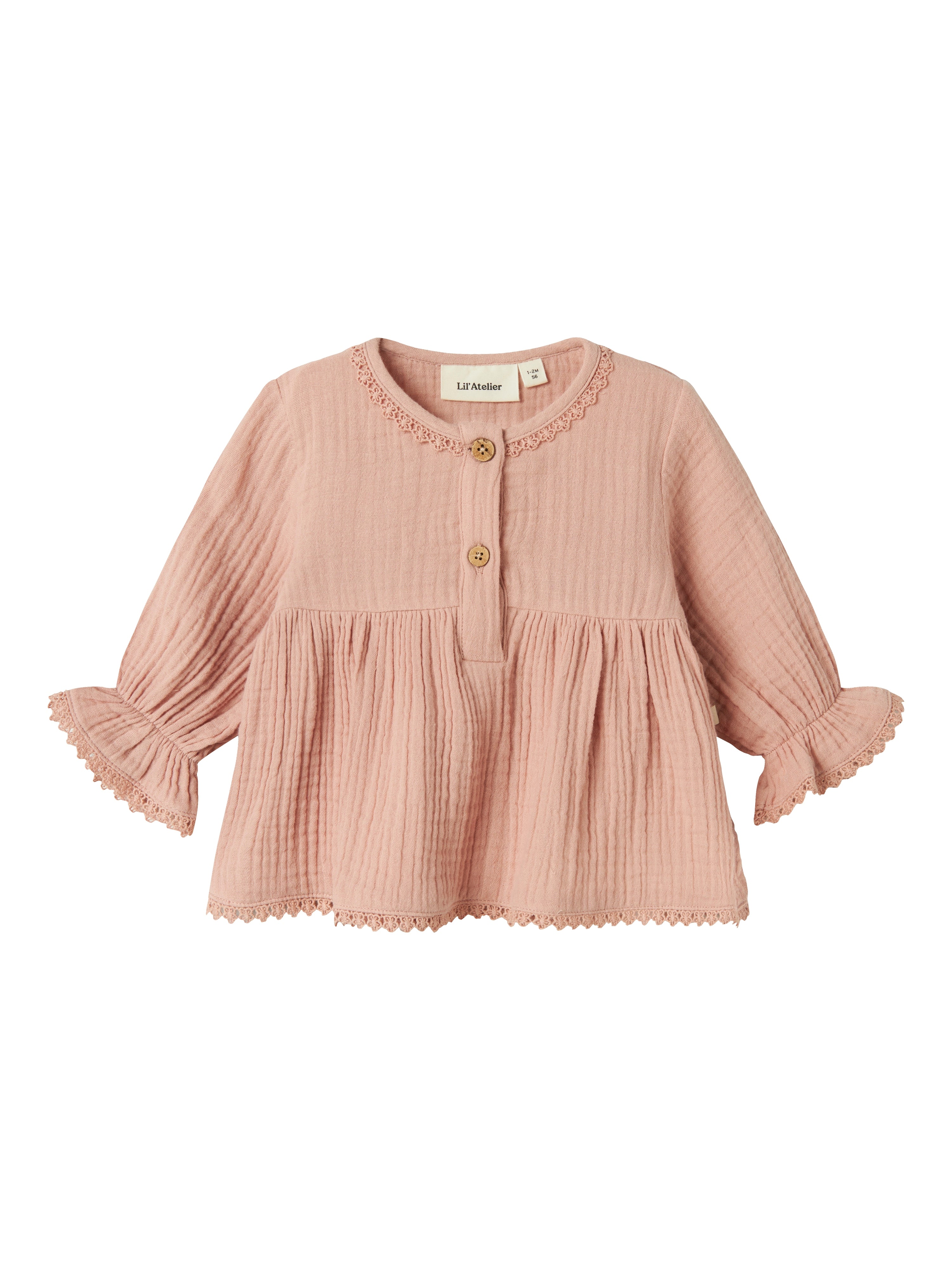 Lil Atelier Lulu Skjorte – Misty Rose til Børn, Elegance!