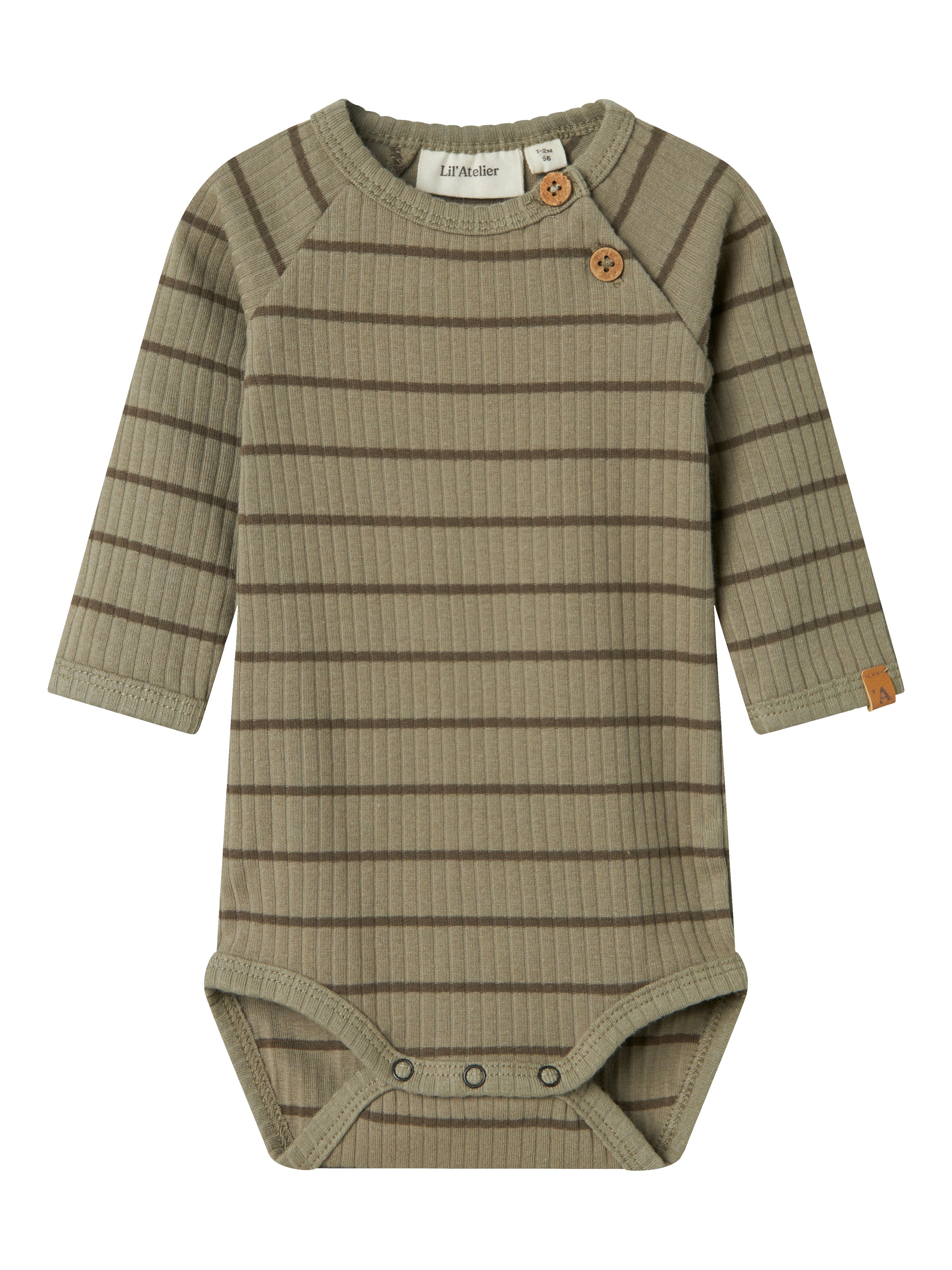 Lil Atelier Kail Body Noos – Grøn Elegance til Børn